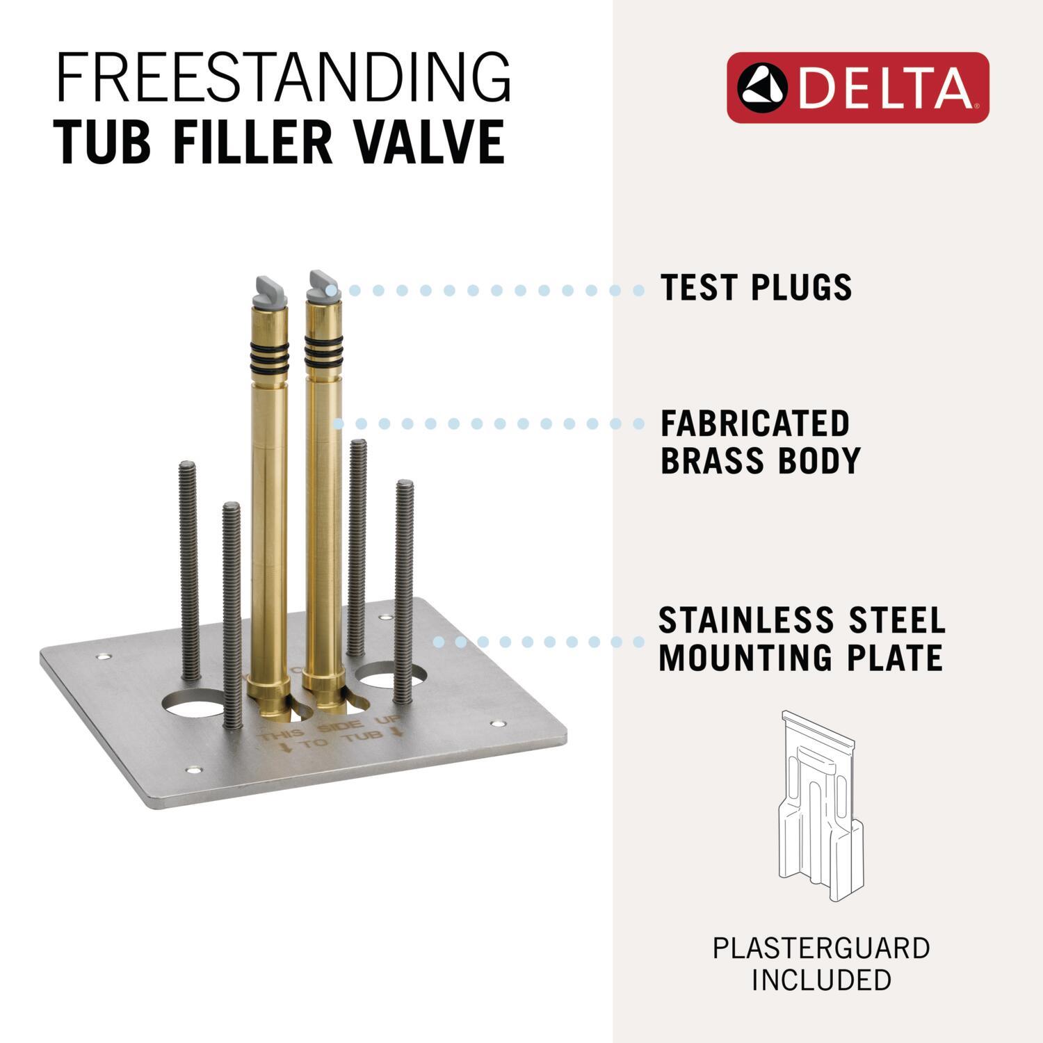 Trinsic Bathroom Floor Mount Tub Rough-In Valve Filler