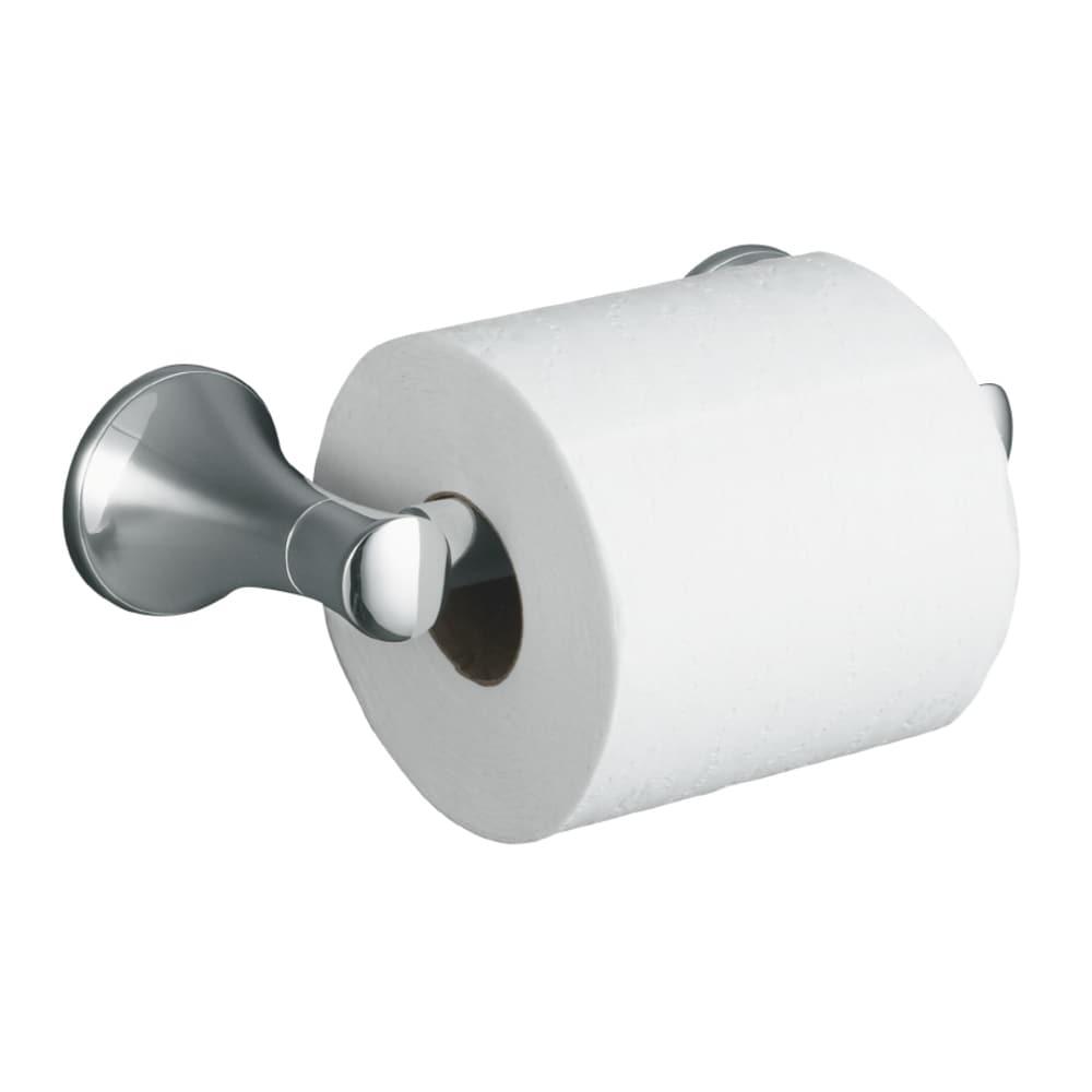 Polished Chrome Contemporary Metal Toilet Paper Holder