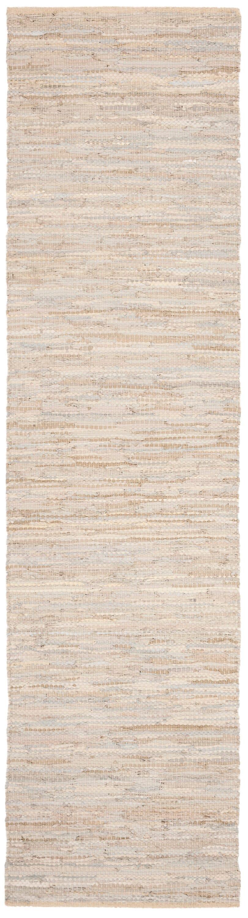 Vintage Leather VTL105 Hand Woven Indoor Runner Rug - Beige - 2'3"x9' - Safavieh.