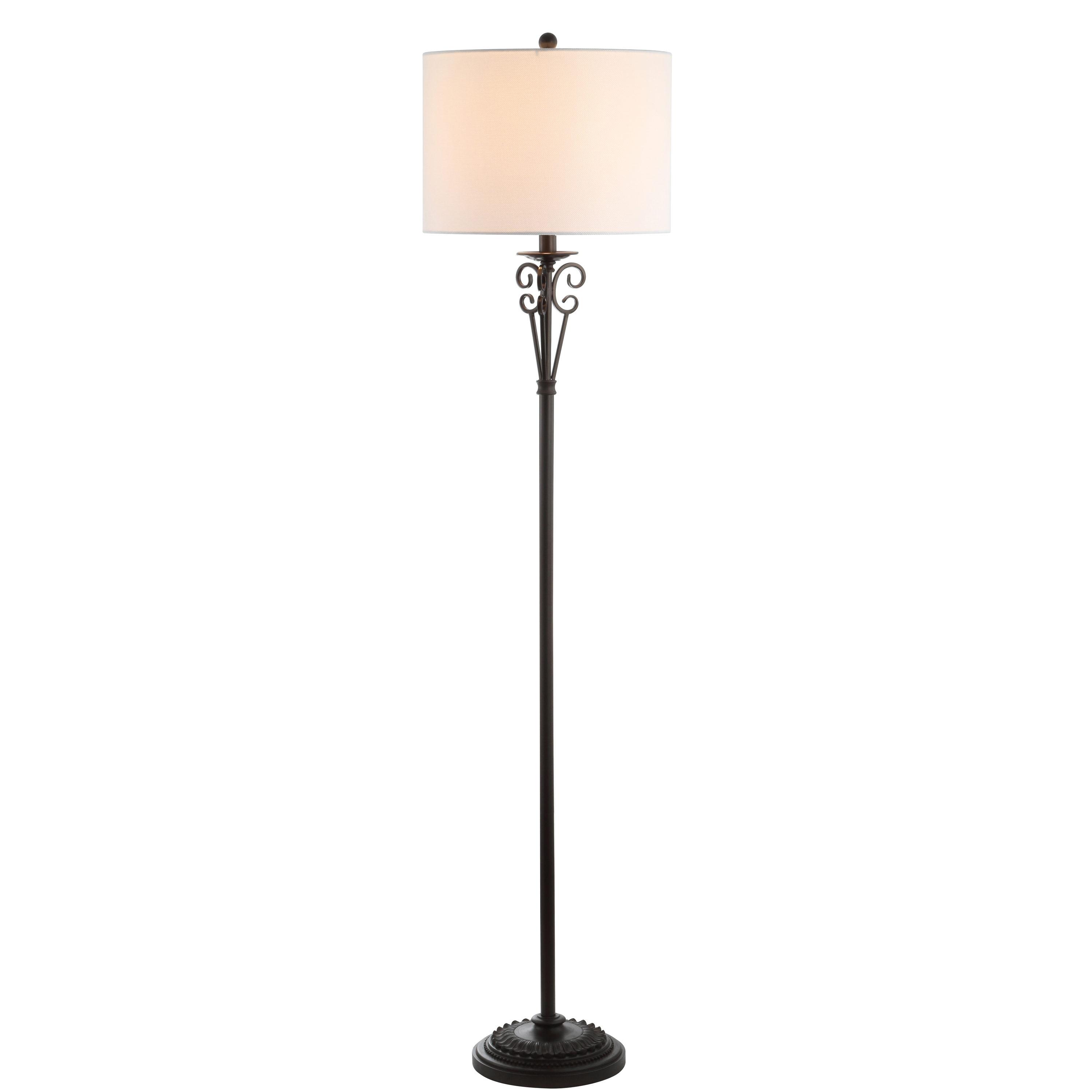 Tarri Floor Lamp - Antique Brass - Safavieh