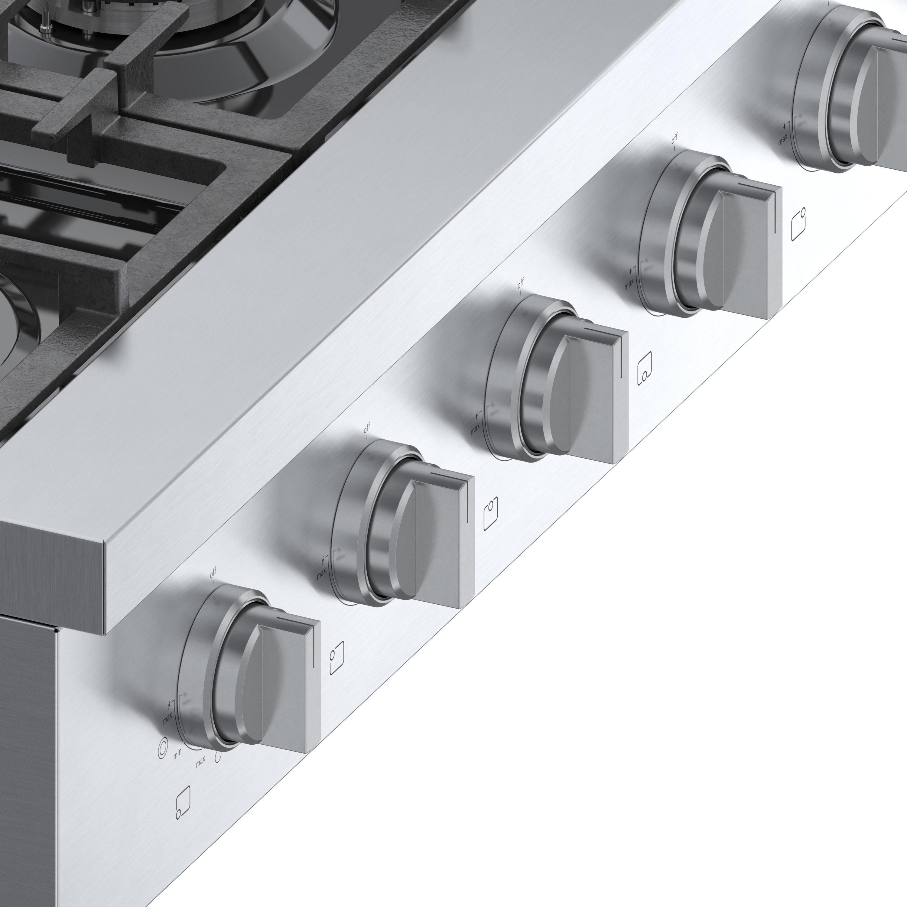 Bosch Rgm86uc 36" Wide 6 Burner Gas Rangetop - Stainless Steel