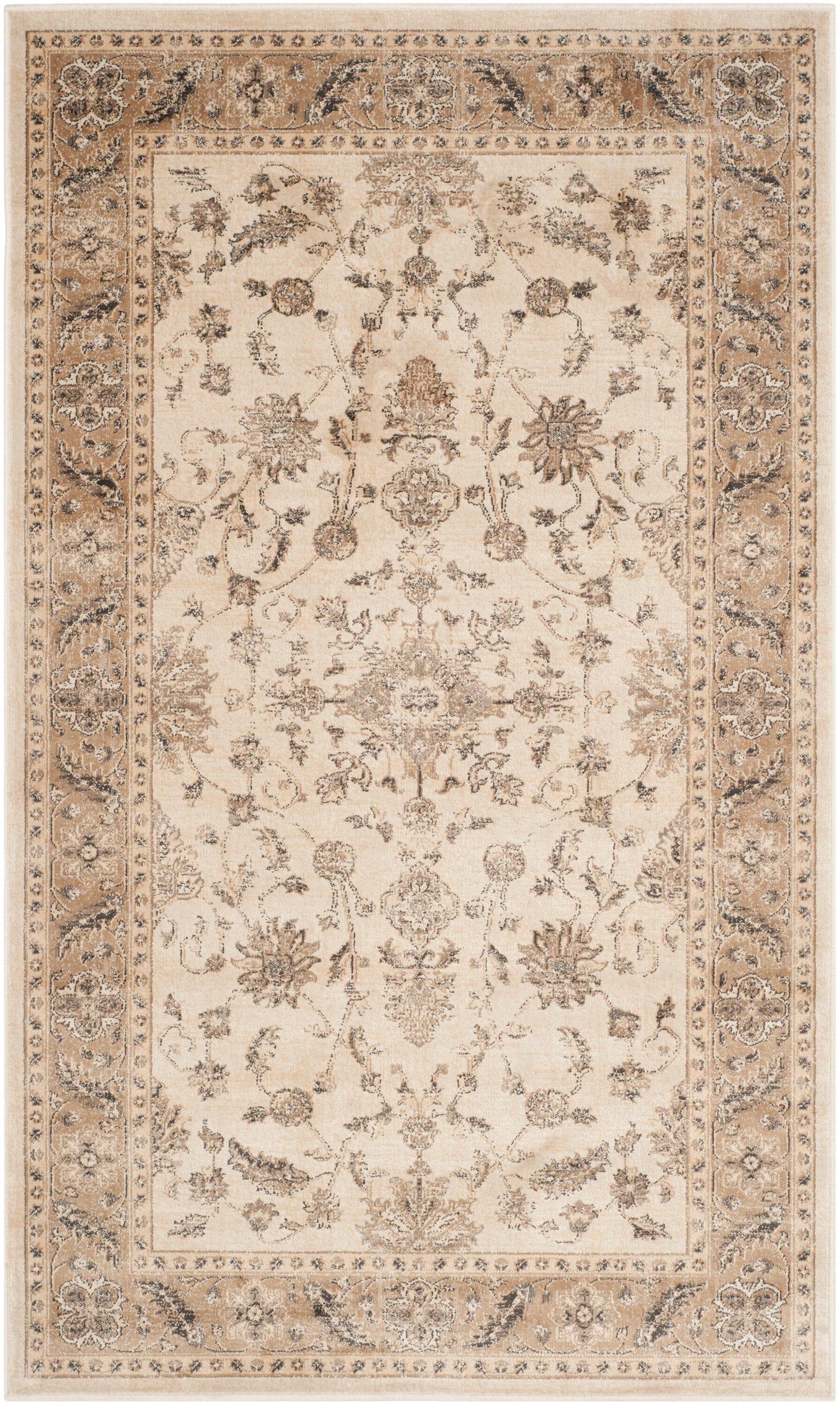 Vintage VTG168 Power Loomed Indoor Accent Rug - Stone/Caramel - 3'3"x5'7" - Safavieh.