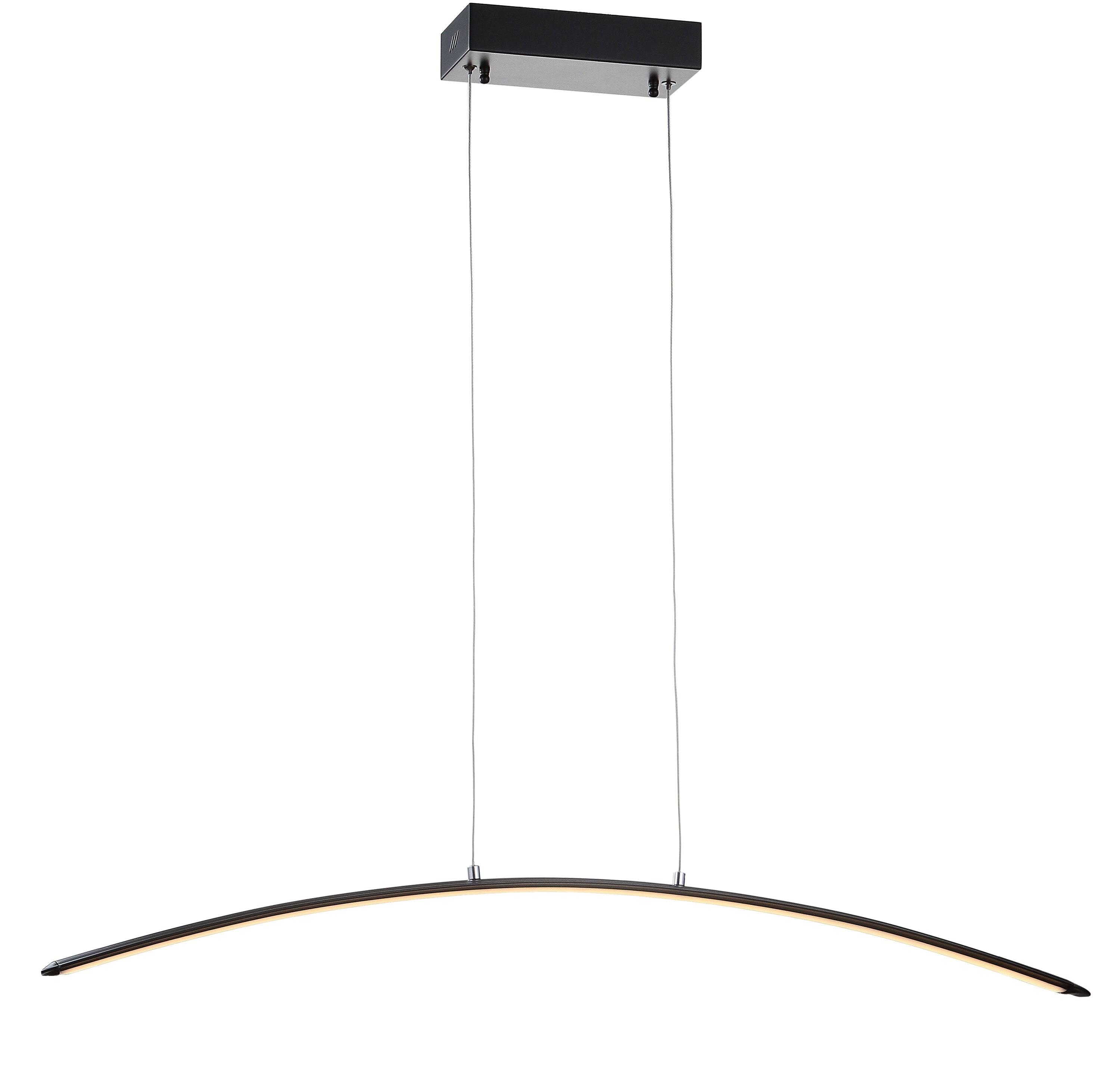 JONATHAN Y Roxanna 41.5" Dimmable Adjustable Integrated LED Metal Linear Pendant, Black
