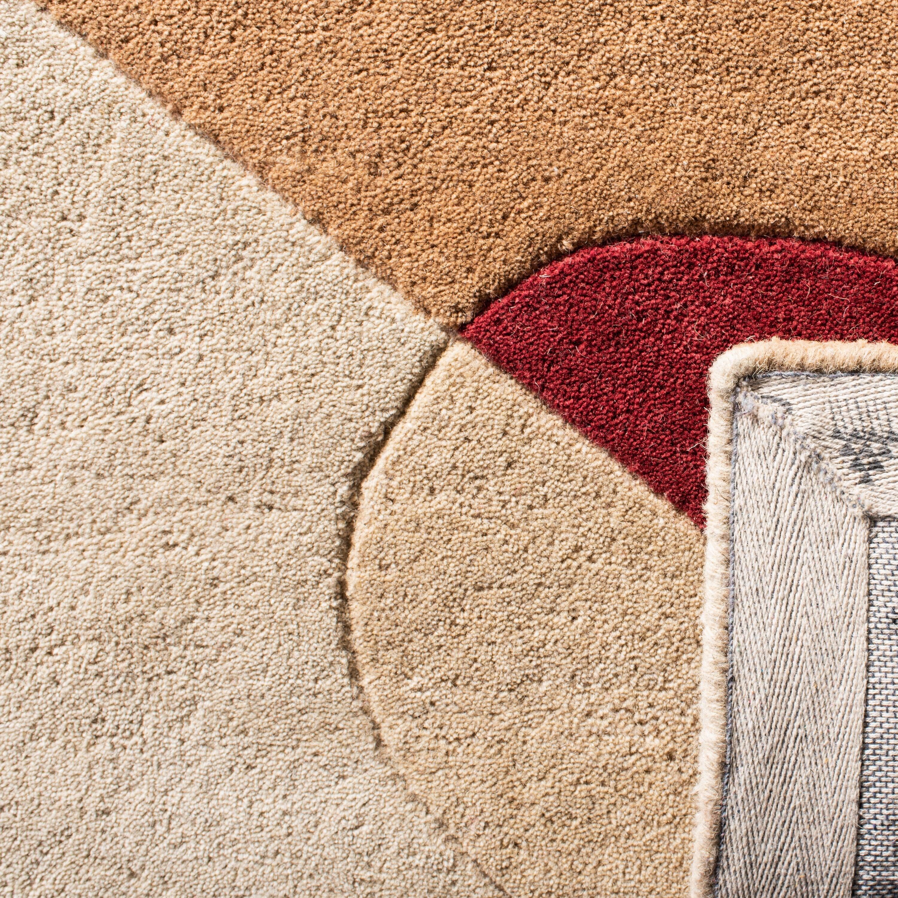 SAFAVIEH Rodeo Drive Clarissa Abstract Geometric Wool Area Rug, Beige/Multi, 2' x 3'