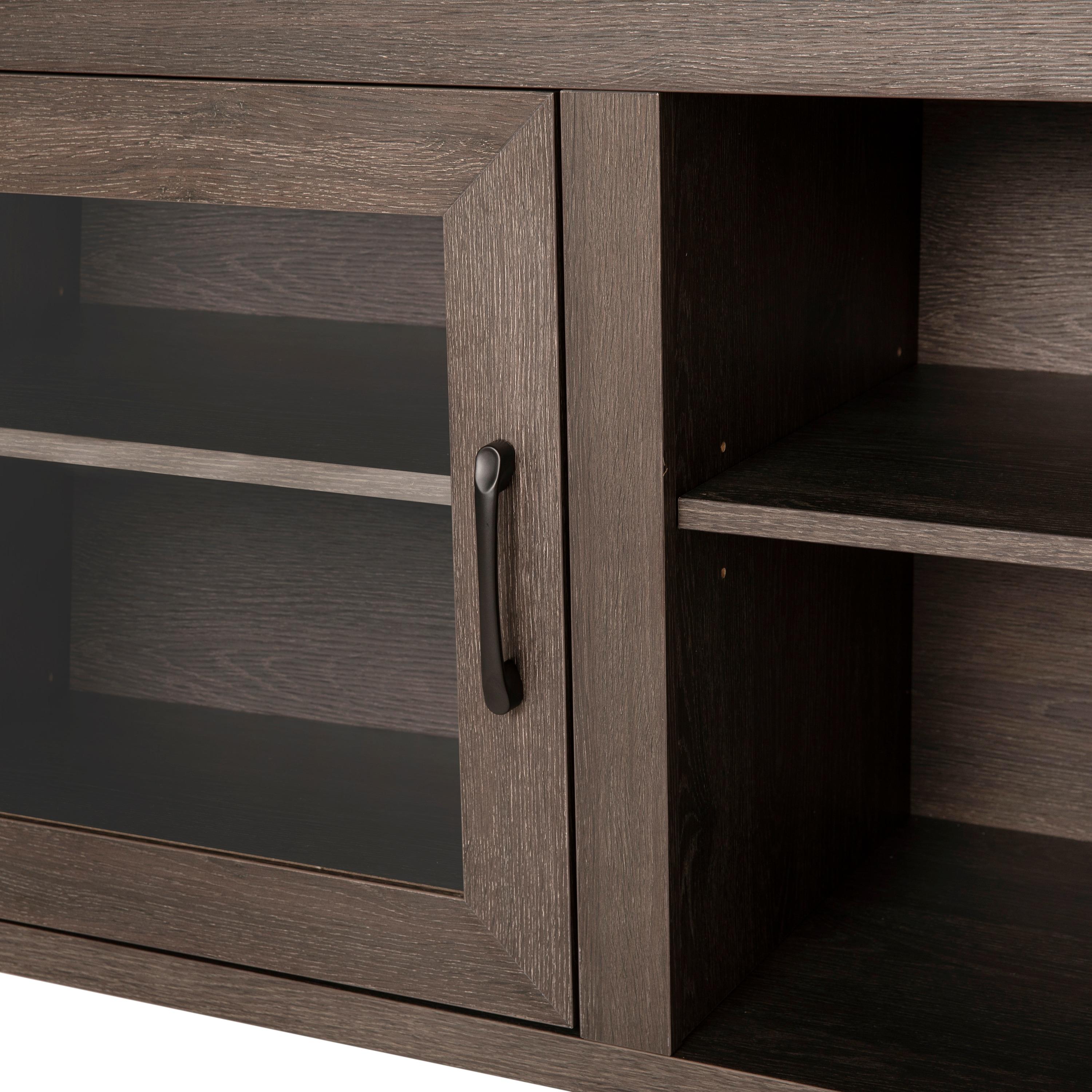 Flash Furniture Hatteras Classic TV Stand for up to 80" TVs with Glass Fronted Doors