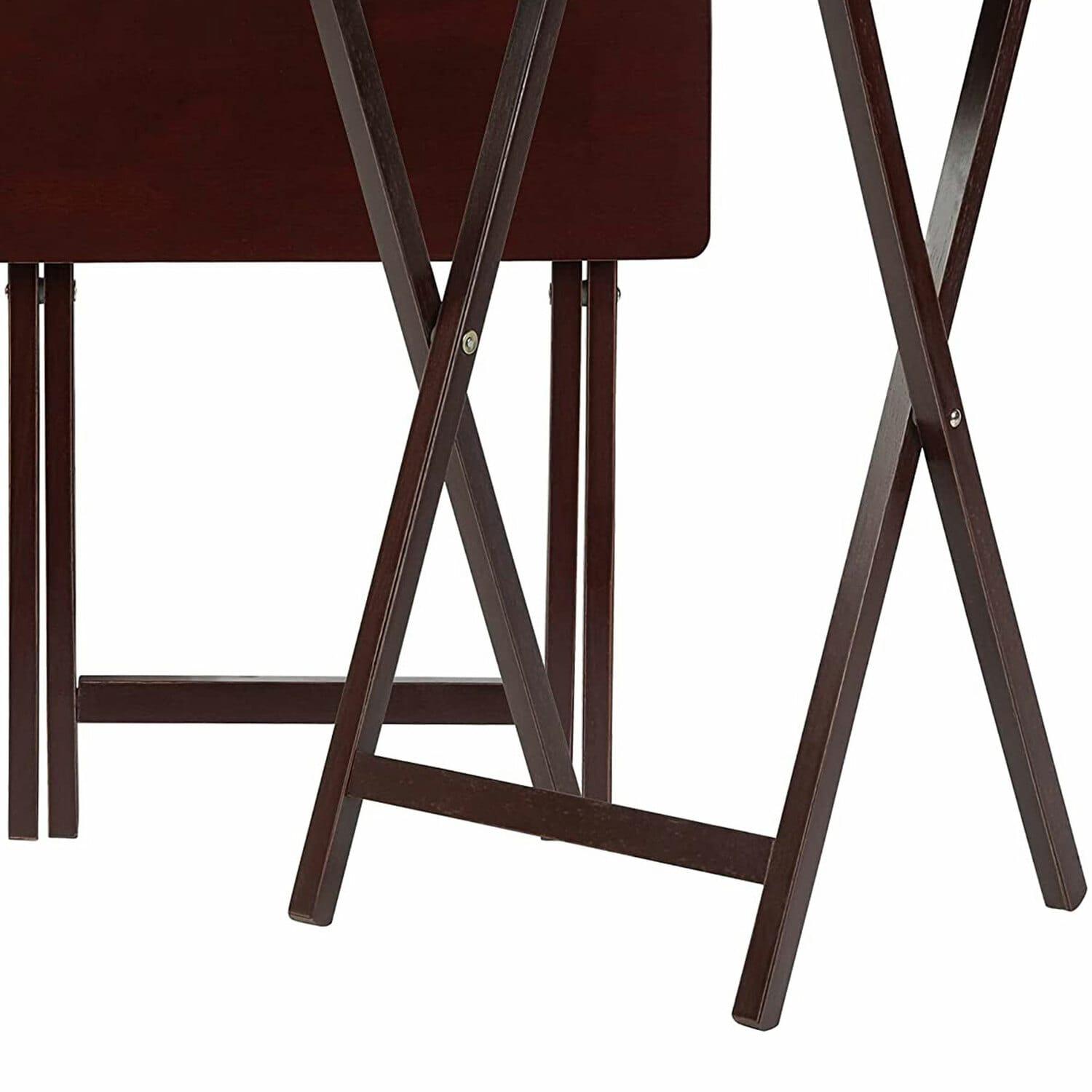 19.09'' Solid Wood Rectangular Portable Folding Table (Set of 2)