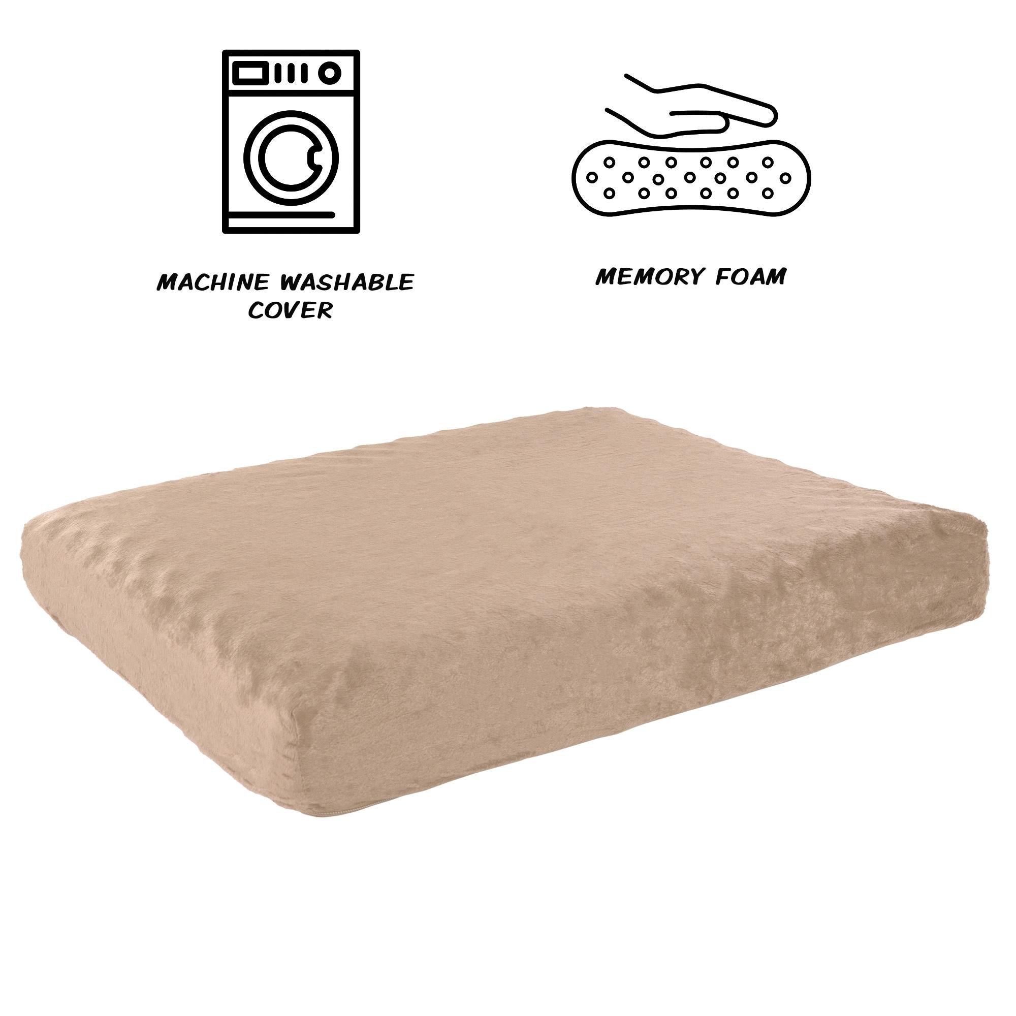 Pet Adobe Orthopedic Memory Foam Dog Bed - Tan