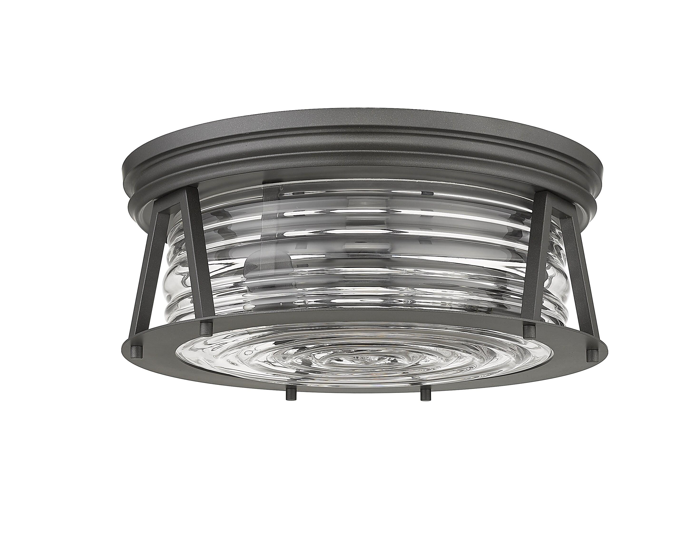 Z-Lite Cape Harbor 3 - Light Flush Mount in  Bronze