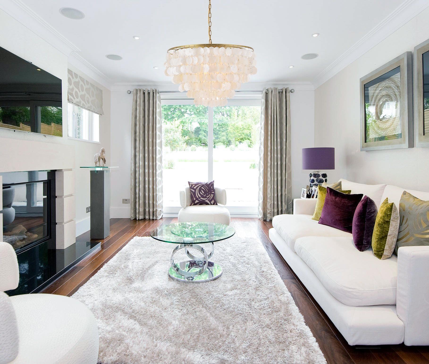 Elegant Lighting Selene 6 light Brass Pendant