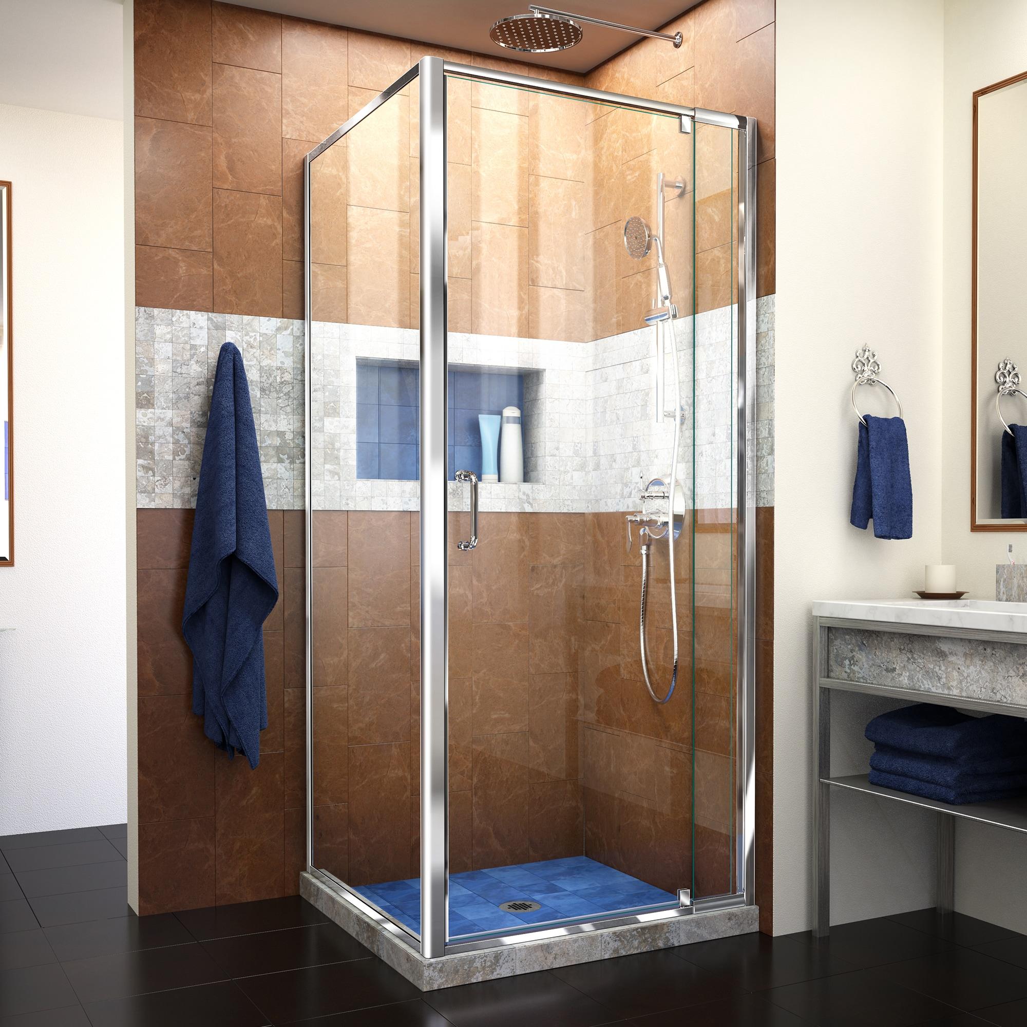 Flex 32.44" x 72" Rectangle Pivot Shower Enclosure