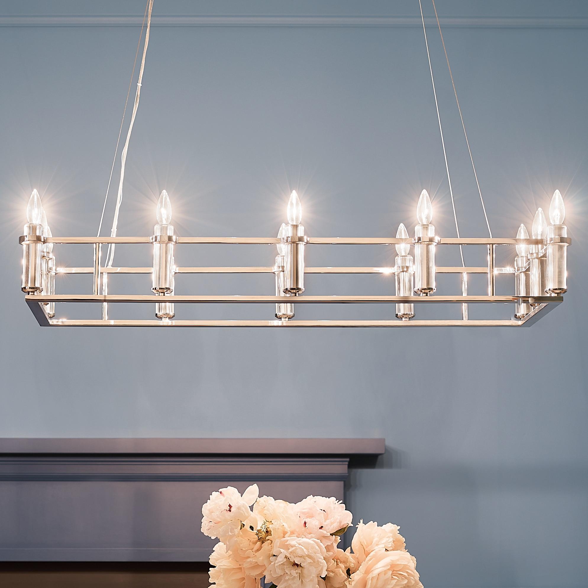 Kichler Lighting Rosalind 12 - Light Chandelier in  Polished Nickel