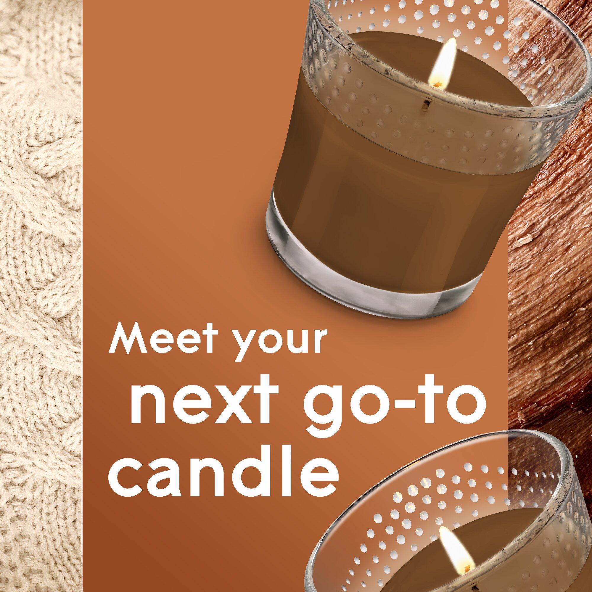 Comforting Cashmere Woods Brown Scented Gel Jar Candle