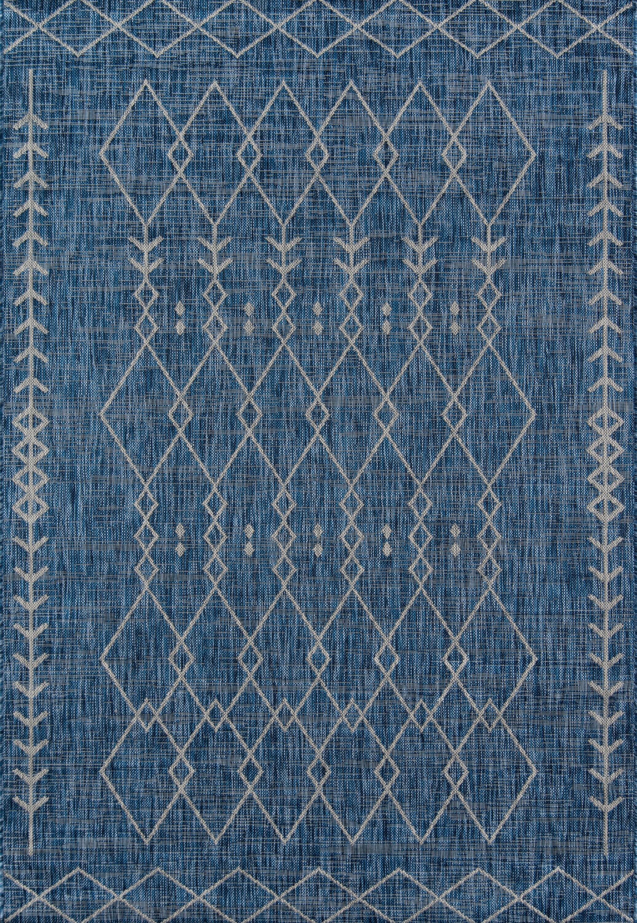 Momeni Villa Monaco Blue/Gray Indoor/Outdoor Rug