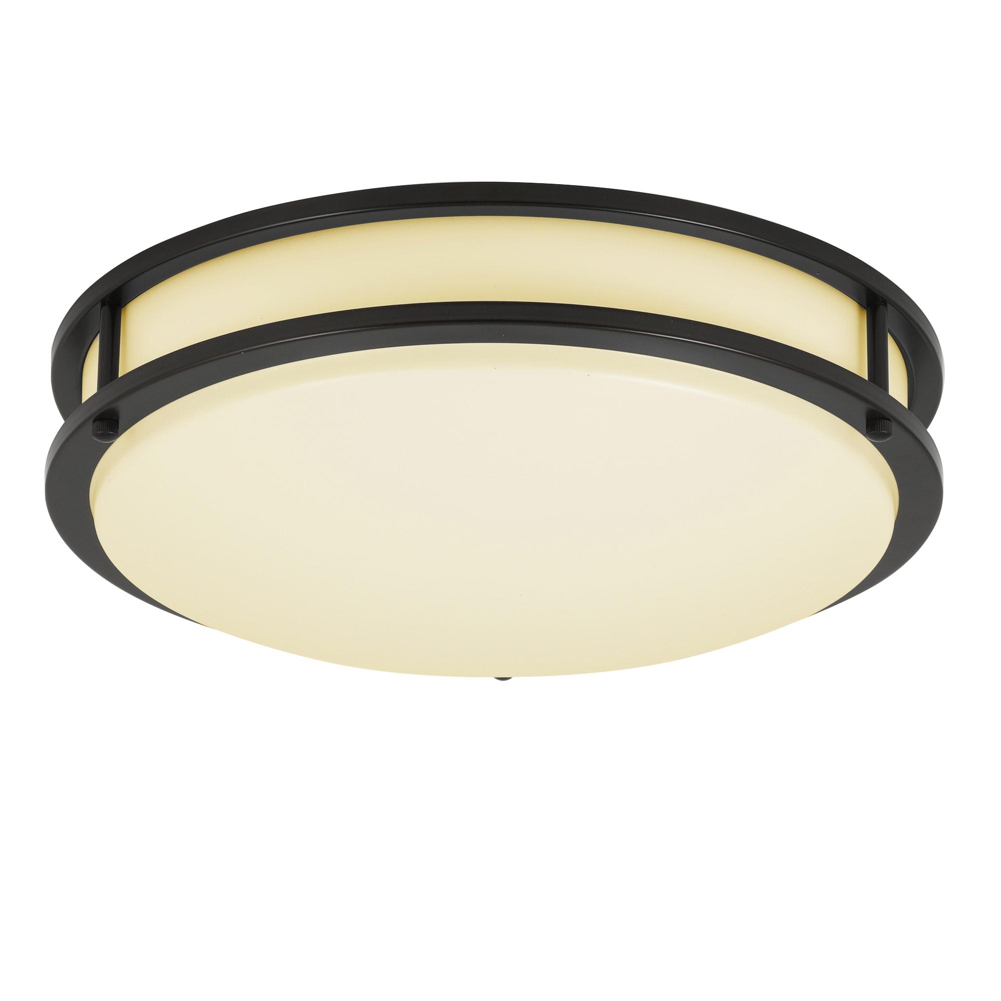Contemporary 10'' Oil Rubbed Bronze LED Flush Mount Ceiling Light