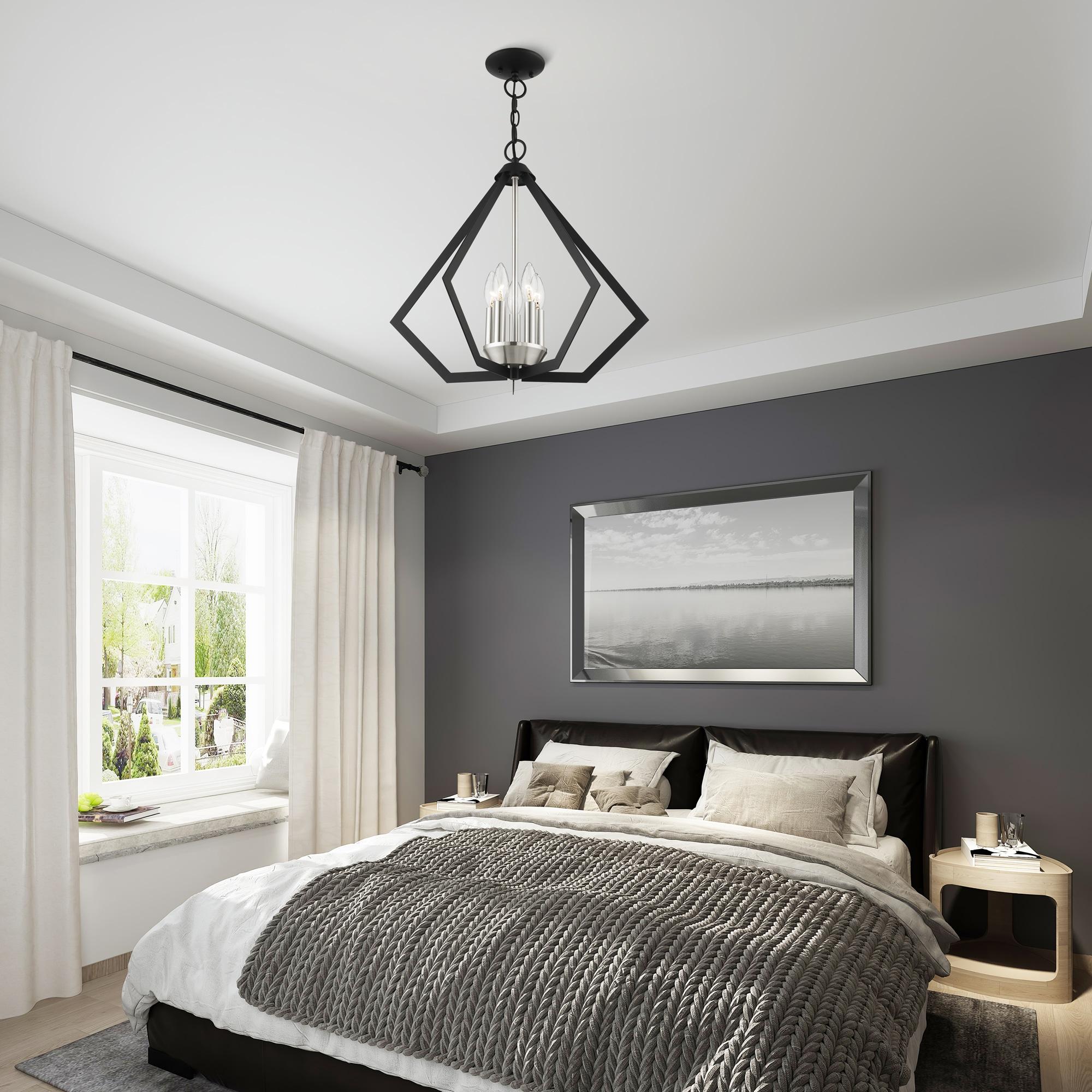 Livex Lighting Prism 5 - Light Chandelier in  Black