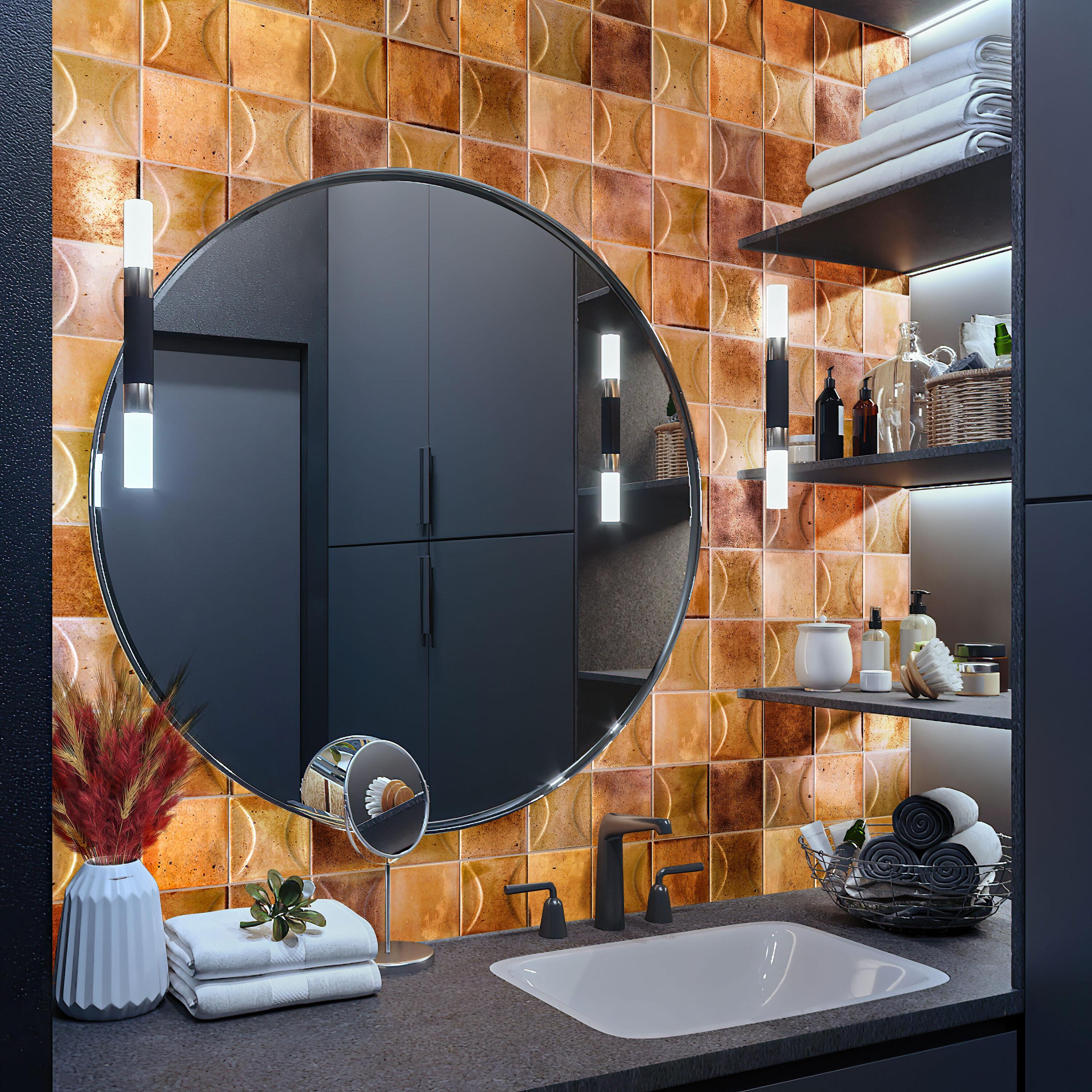 Apollo Tile Antiek 3.94 in. x 3.94 in. Glossy Ceramic Square Deco Wall Tile (6.68 sq. ft./case) (60-pack)