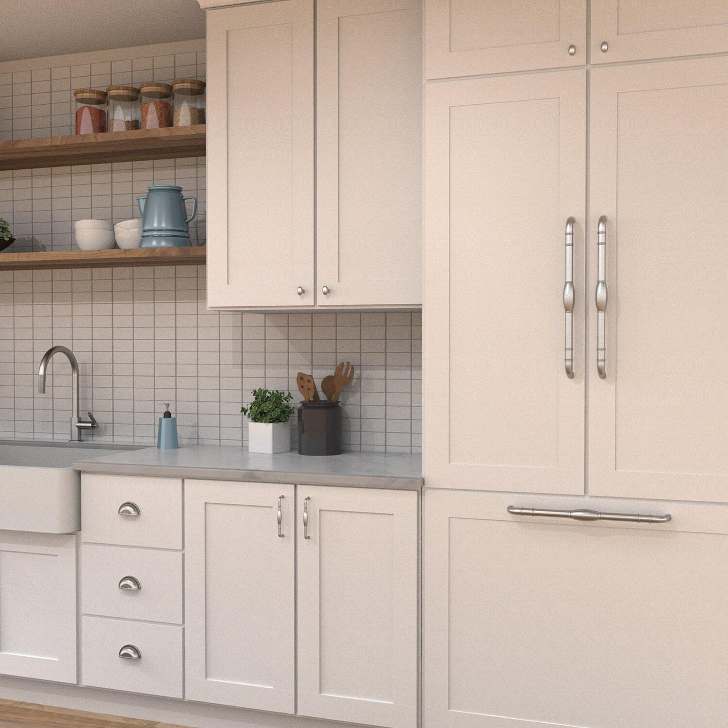 Hickory Hardware Williamsburg Collection Appliance Pull - 18" Center to Center Cabinet Pull Black Nickel Vibed - Farmhouse Hardware for Drawers & Cabinets