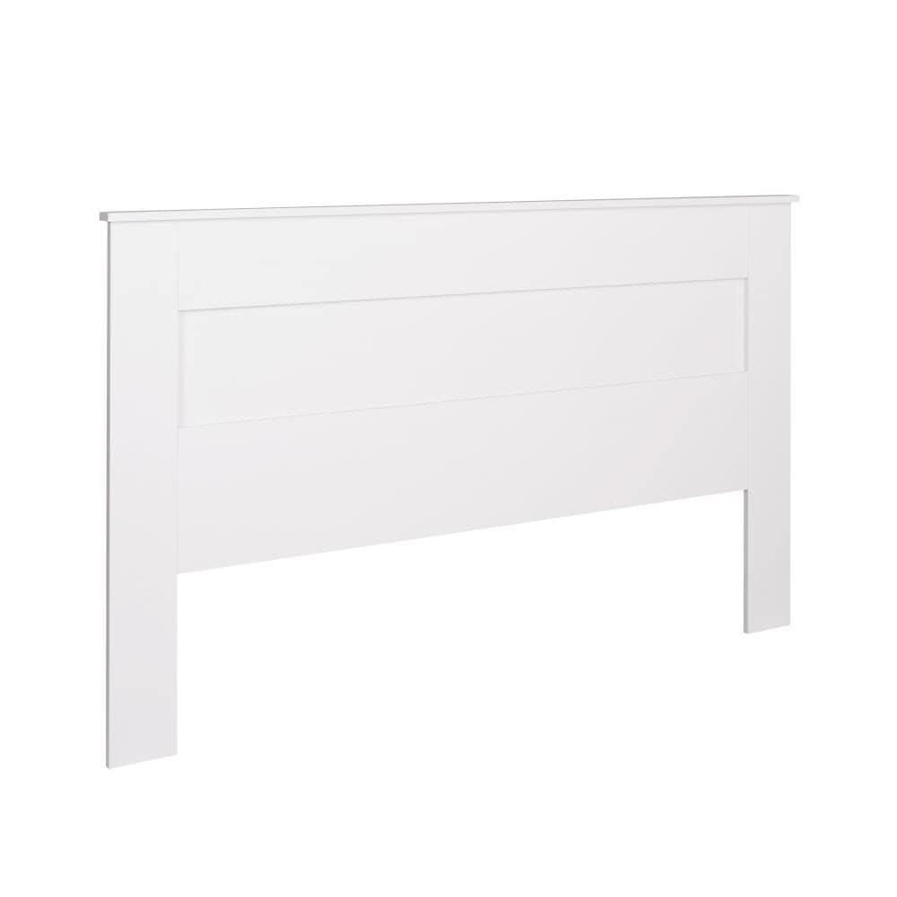 Prepac King Flat Panel Headboard White : 5-Year Warranty, MDF Construction, Spot Clean, King Size