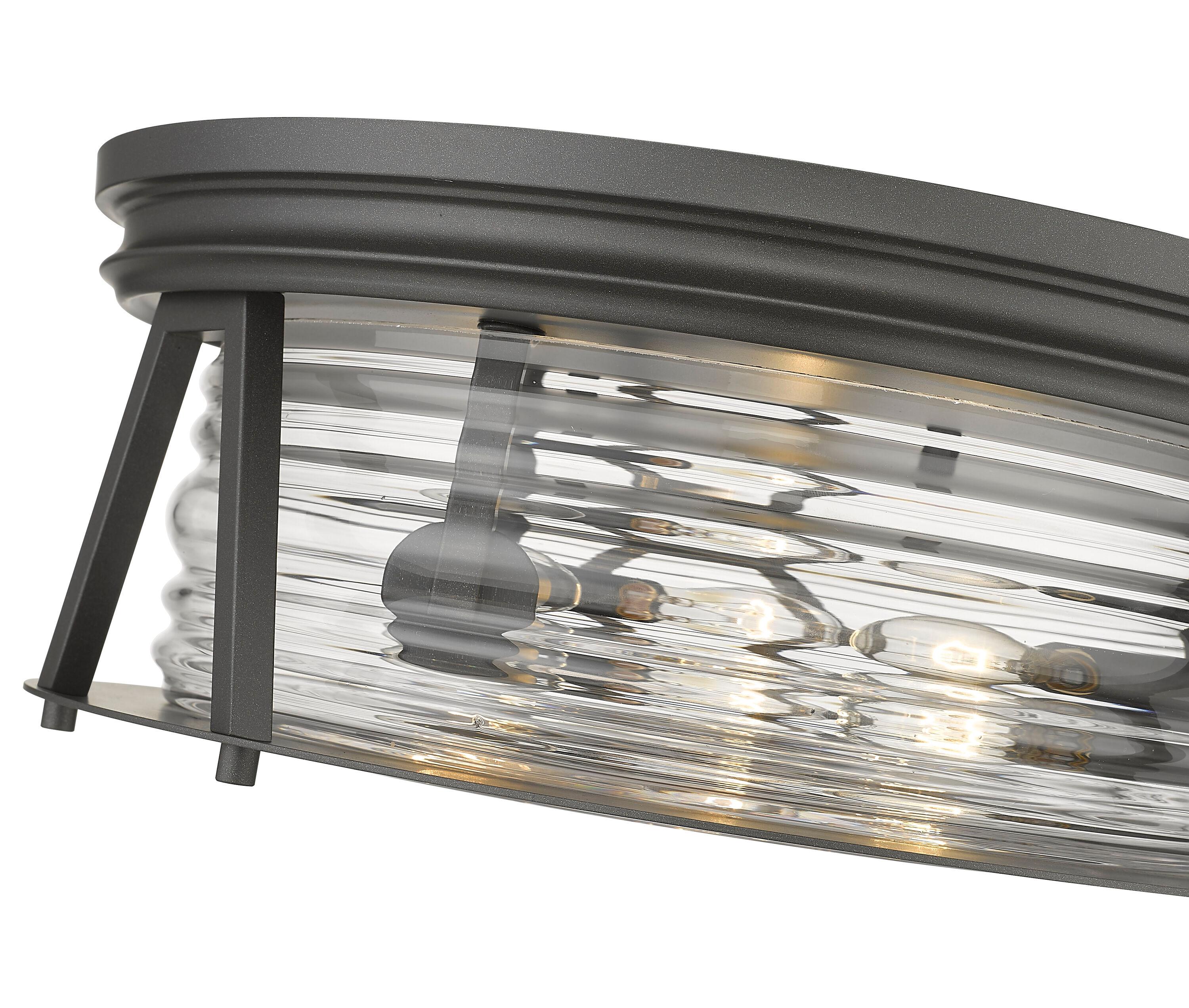Z-Lite Cape Harbor 3 - Light Flush Mount in  Bronze