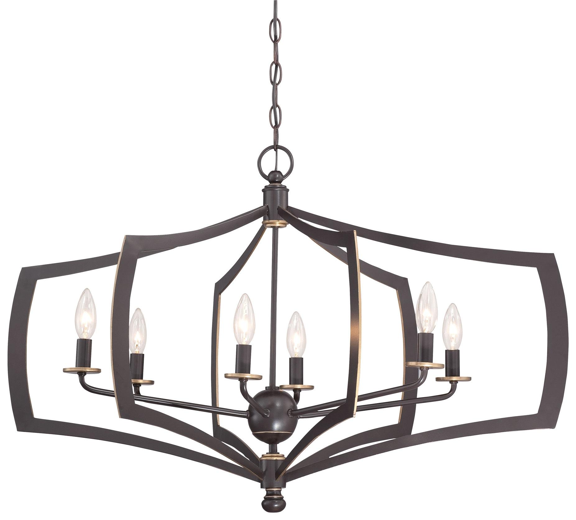 Chandelier 6 Light Downton Bronze/Gold In Transitional Style 21.25 Inches Tall By 26 Inches Wide     -Traditional Installation Minka Lavery 4376-579