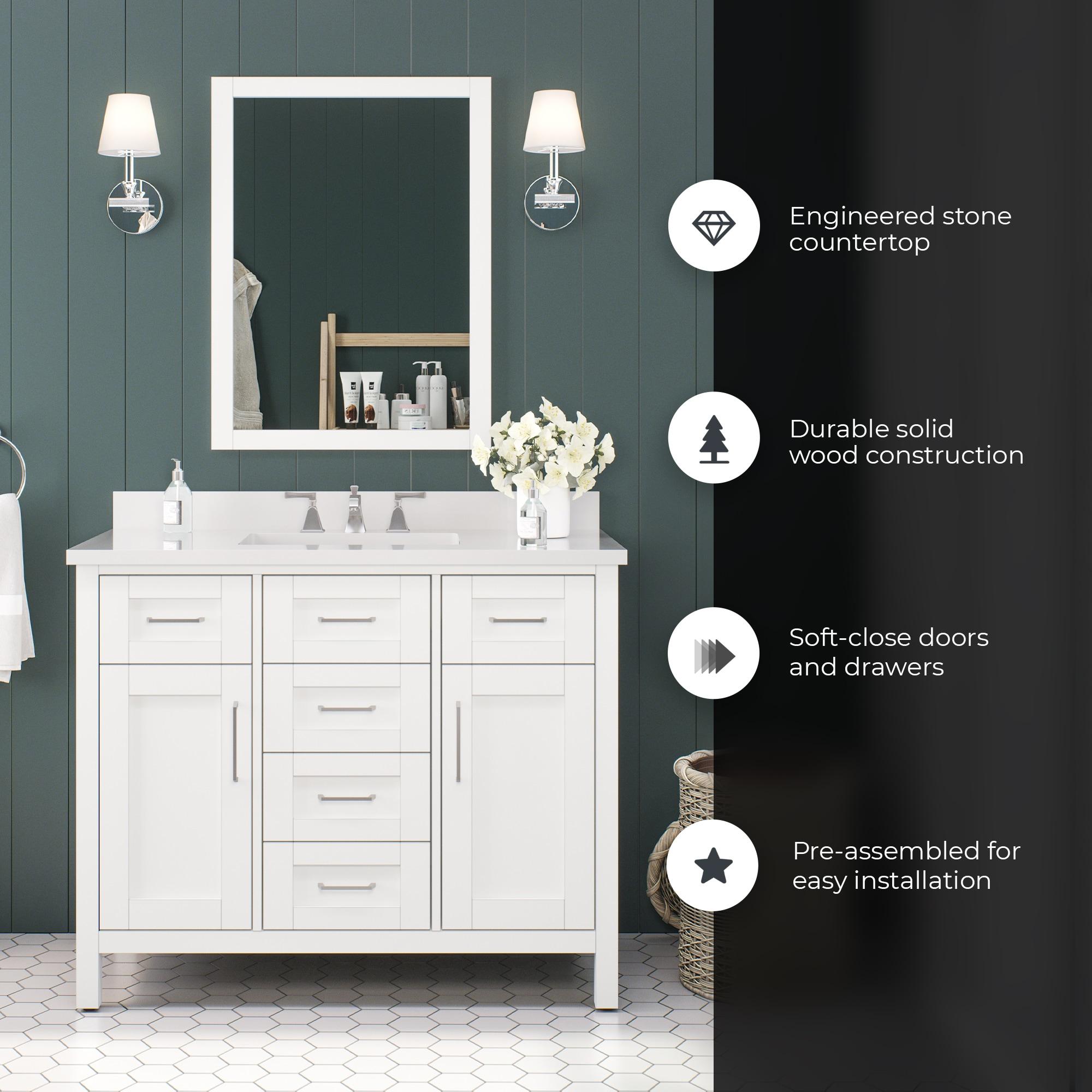 OVE Decors Tahoe 42" Single Bathroom Vanity Set with Mirror