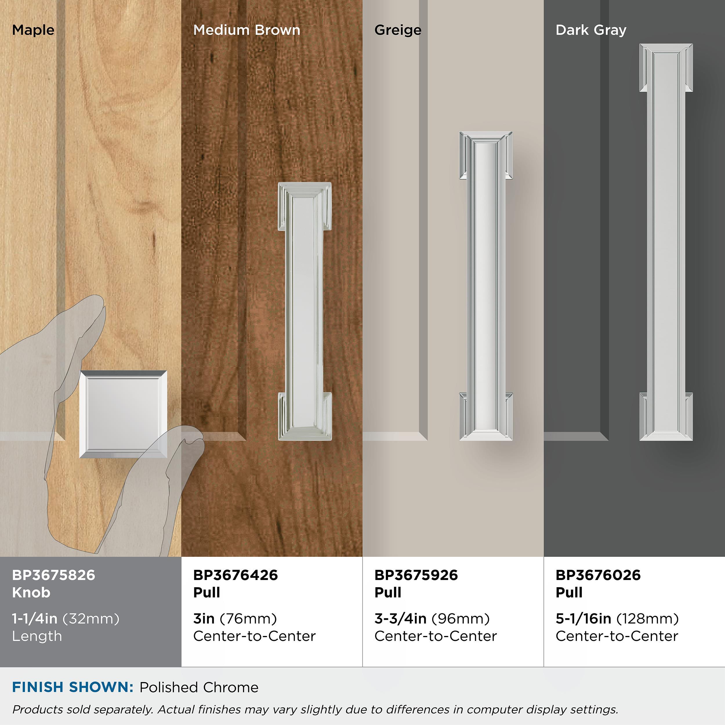 Appoint 1 1/4" Length Square Knob