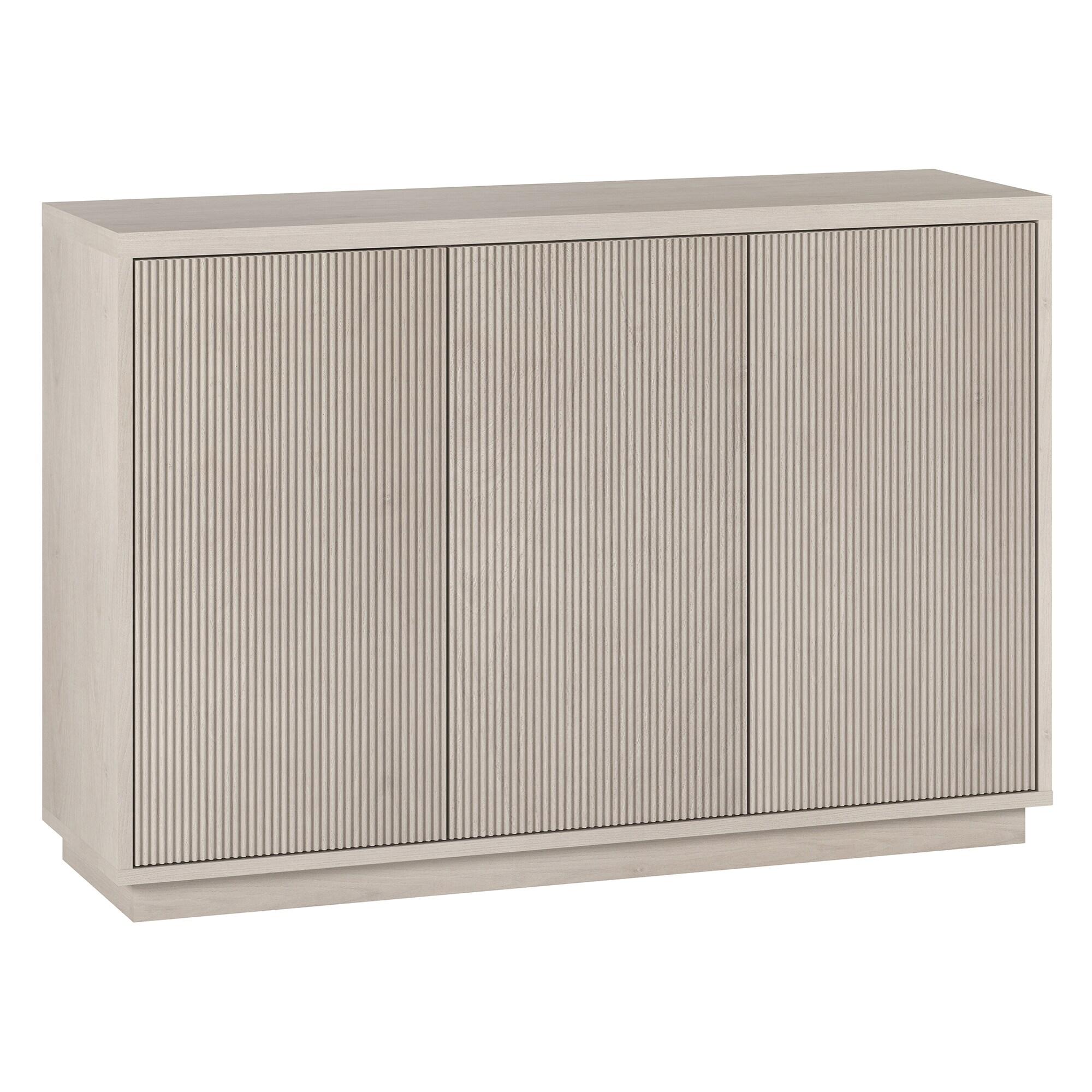 Evelyn&Zoe Alston 48" Wide Rectangular Buffet Table, Alder White