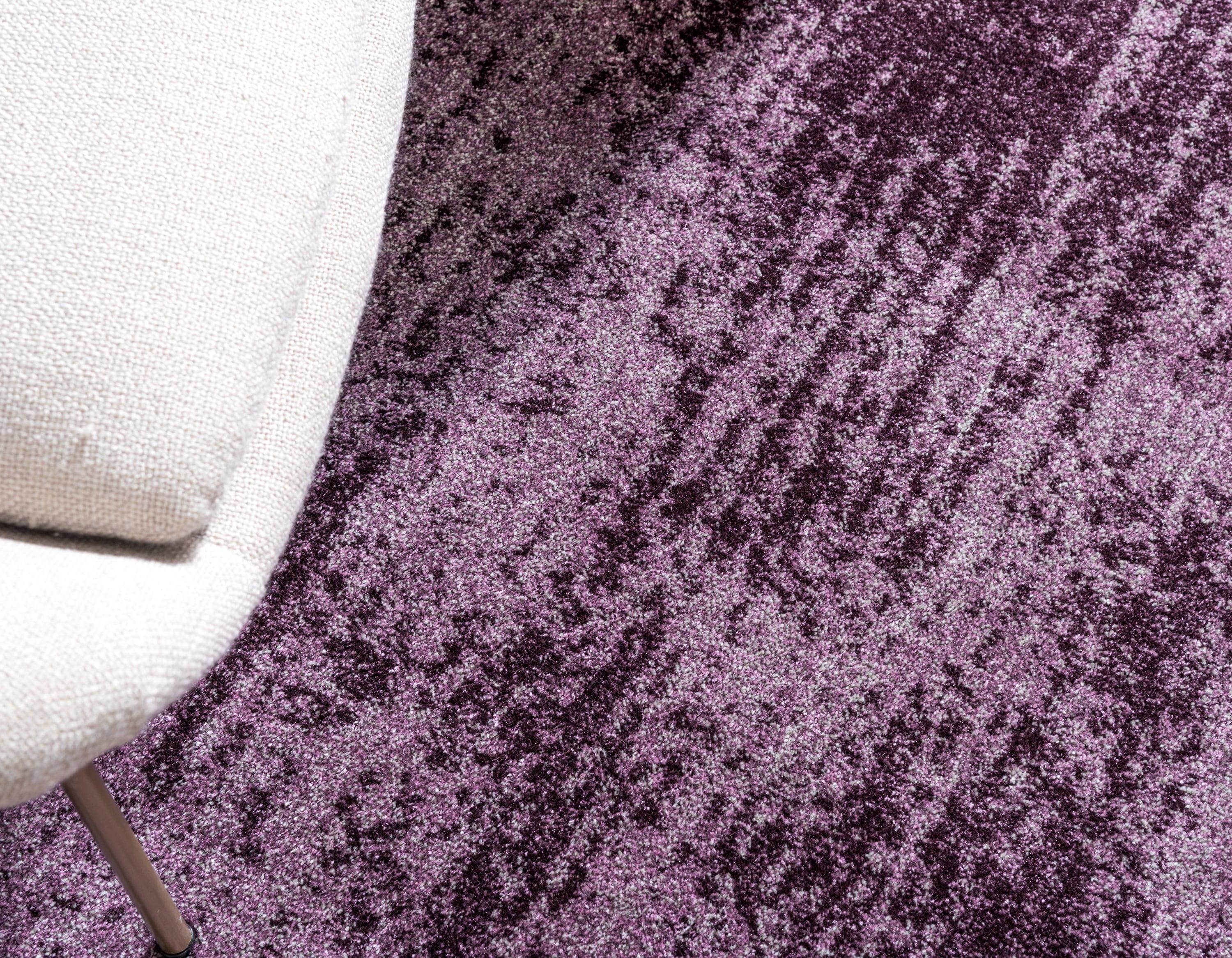Unique Loom Del Mar Collection Area Rug - Lucille (5' 3" x 8' Rectangle Violet)