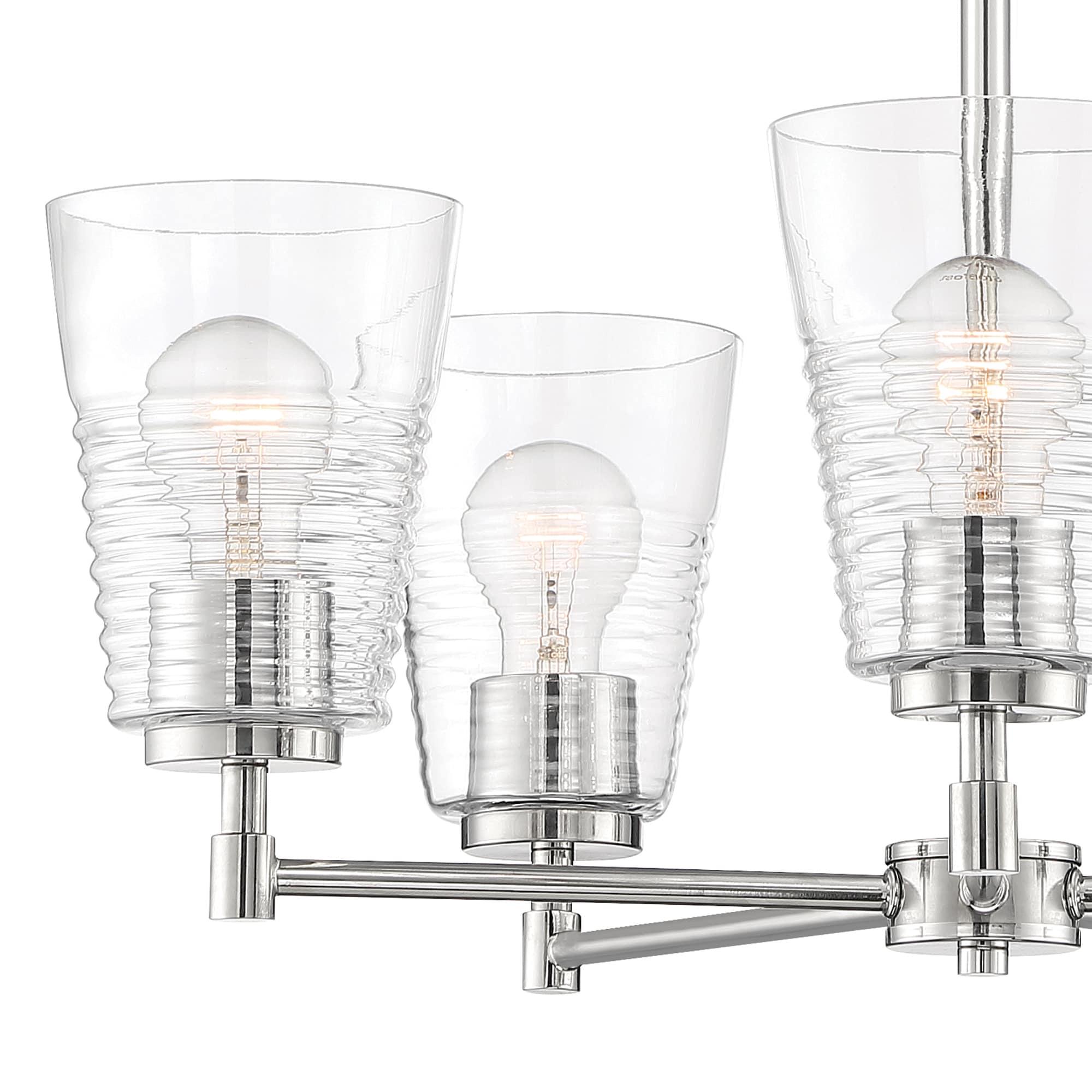 Designers Fountain Ingo Polished Nickel 5 Light Chandelier, D230M-5CH-PN