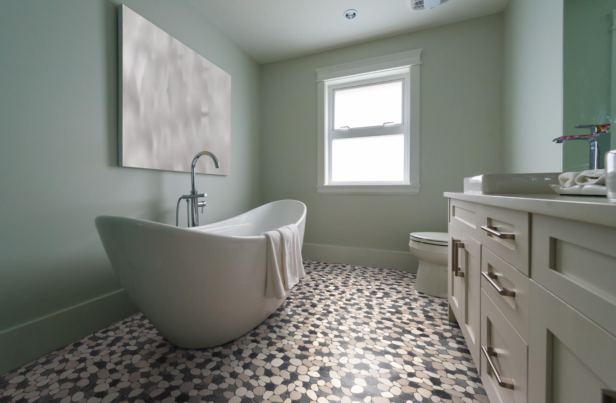 Sliced Pebble Mosaic Wall & Floor Tile
