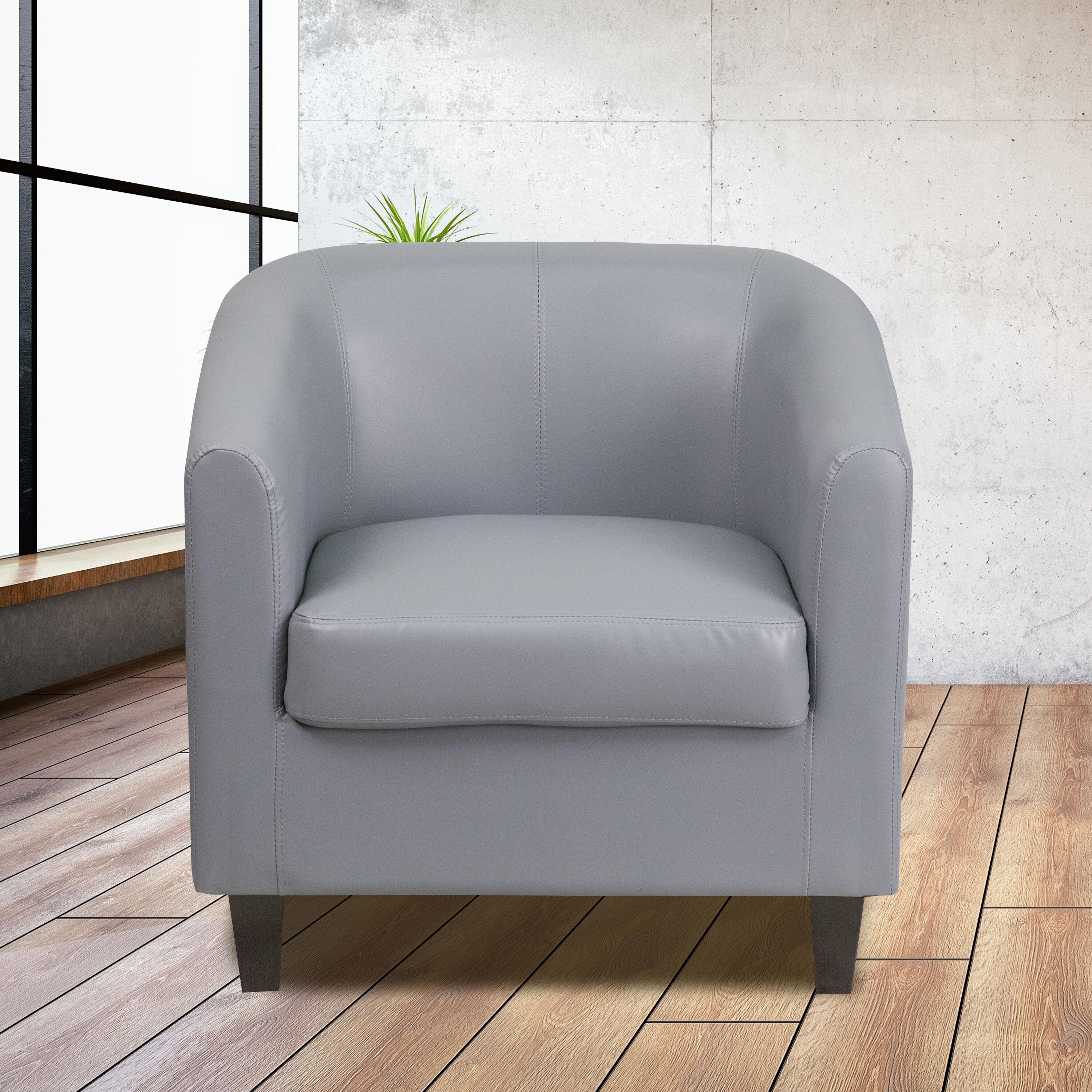 Flash Furniture Katie LeatherSoft Lounge Chair with Sloping Arms