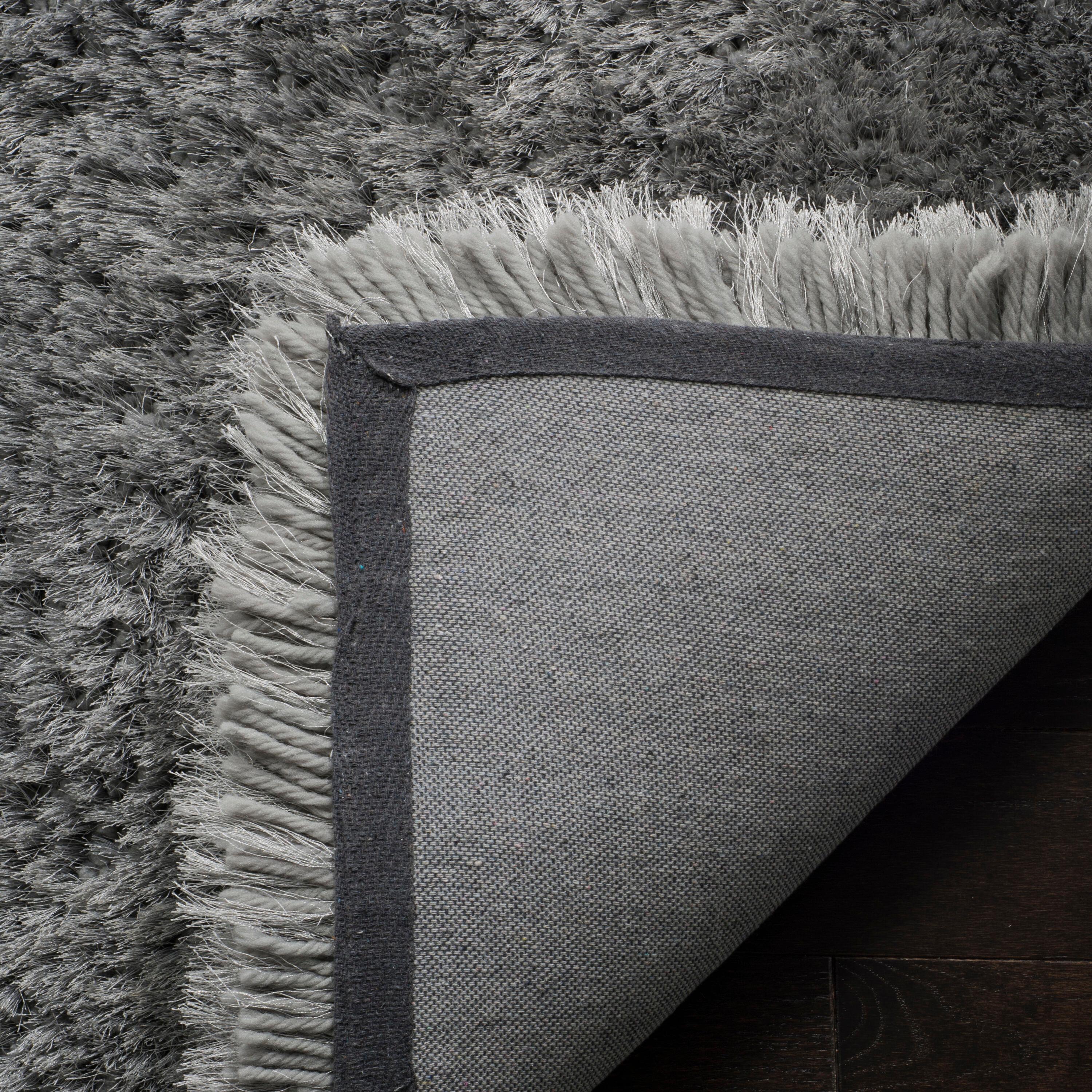 Luxe Shag SGX160 Hand Tufted Indoor Area Rug - Grey - 4'x6' - Safavieh