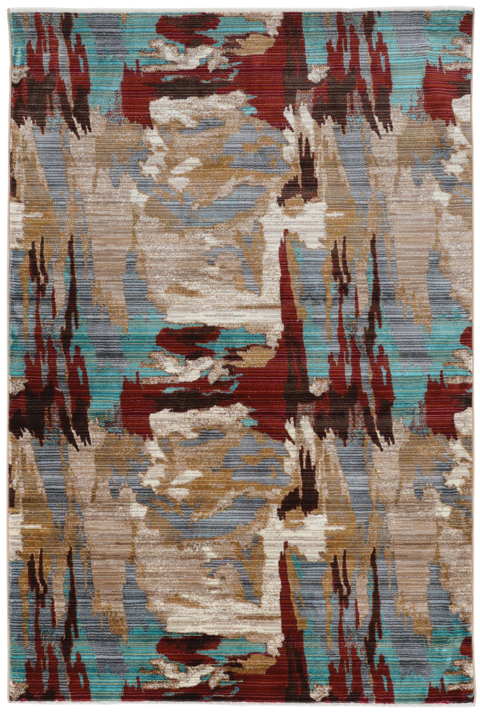 Illusions Volcano Beige Rug 3 x 5 Transitional Polypropylene Area Mat