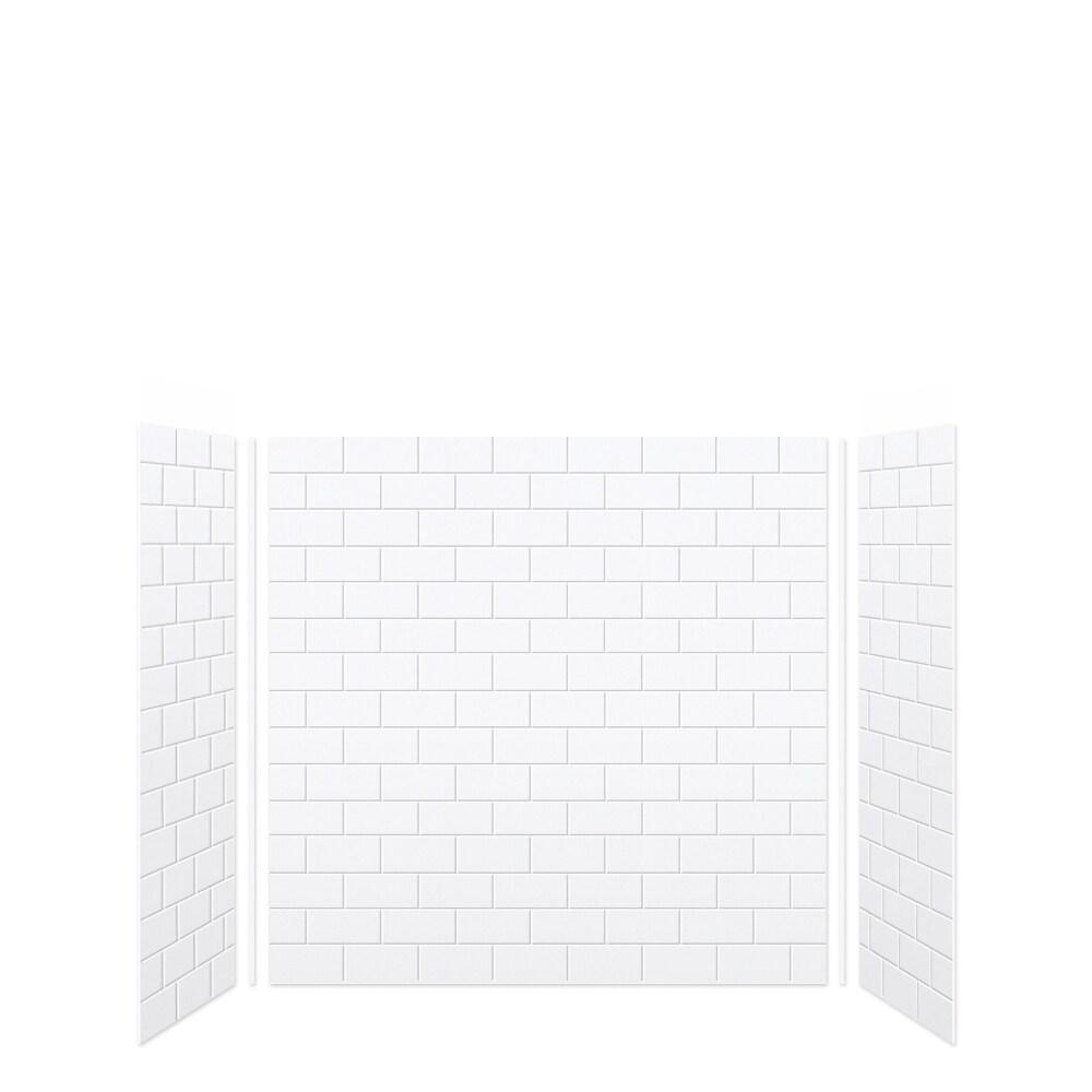 Transolid SaraMar 60'' W 36'' D 60'' H Glue Up Solid Surface Wall