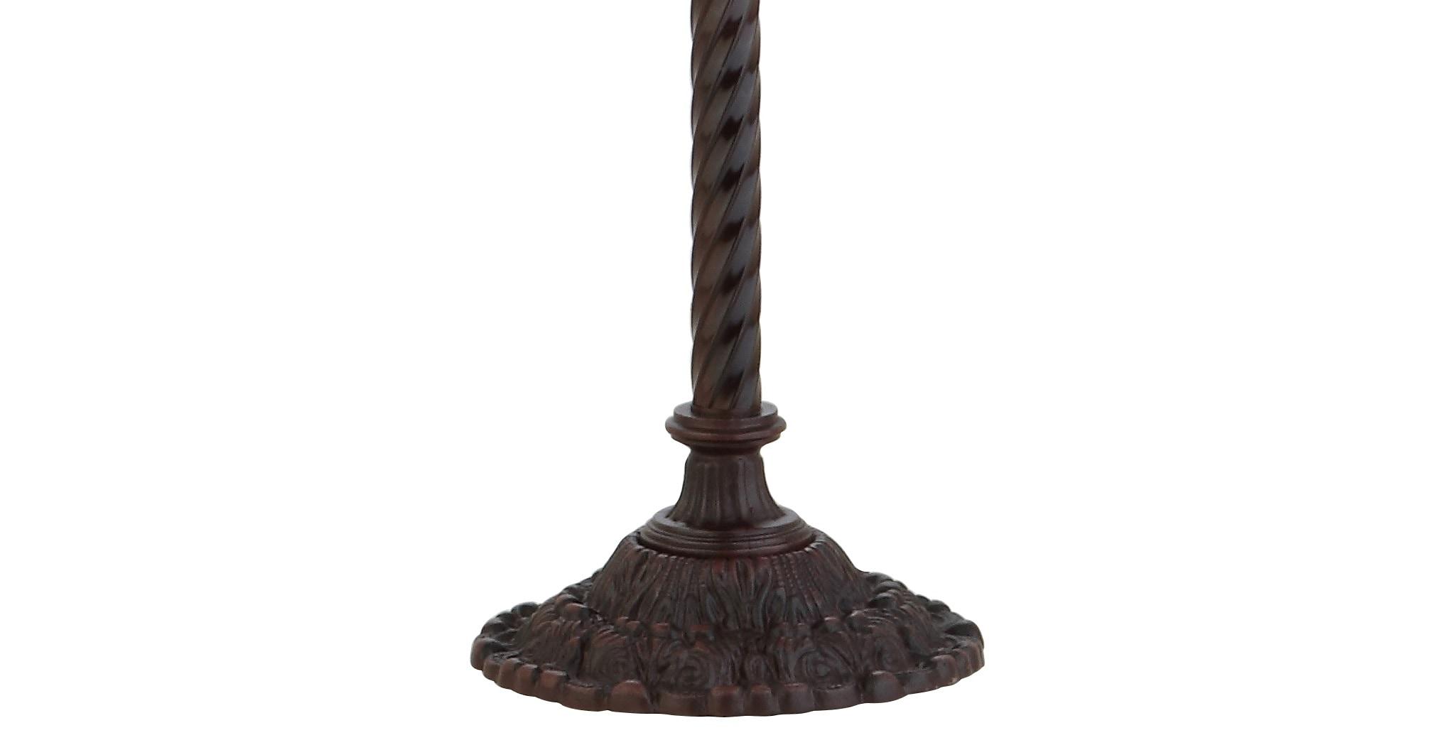 JONATHAN Y JYL8006A Peacock Tiffany-Style 70" Torchiere LED Floor Lamp, Traditional for living room, dinning room, bedroom, office Bulb Included, Bronze
