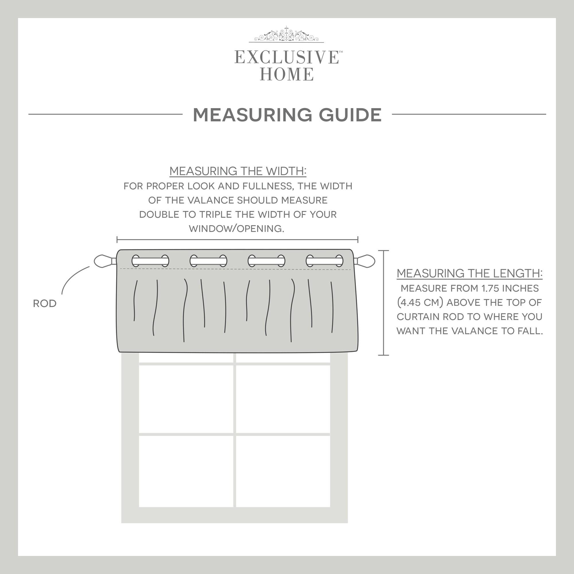 Amalgamated Textiles Catarina Linen Tailored 52'' W Window Valance