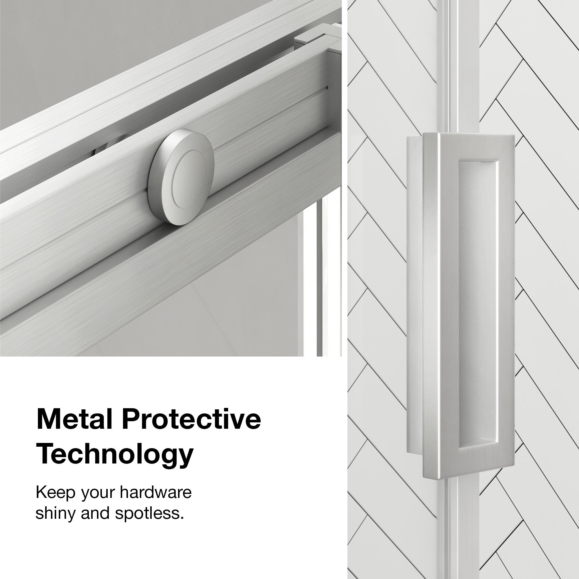 Ove Decors Stanford 48 In. W X 74 In. H Sliding Clear Straight Alcove Shower Door