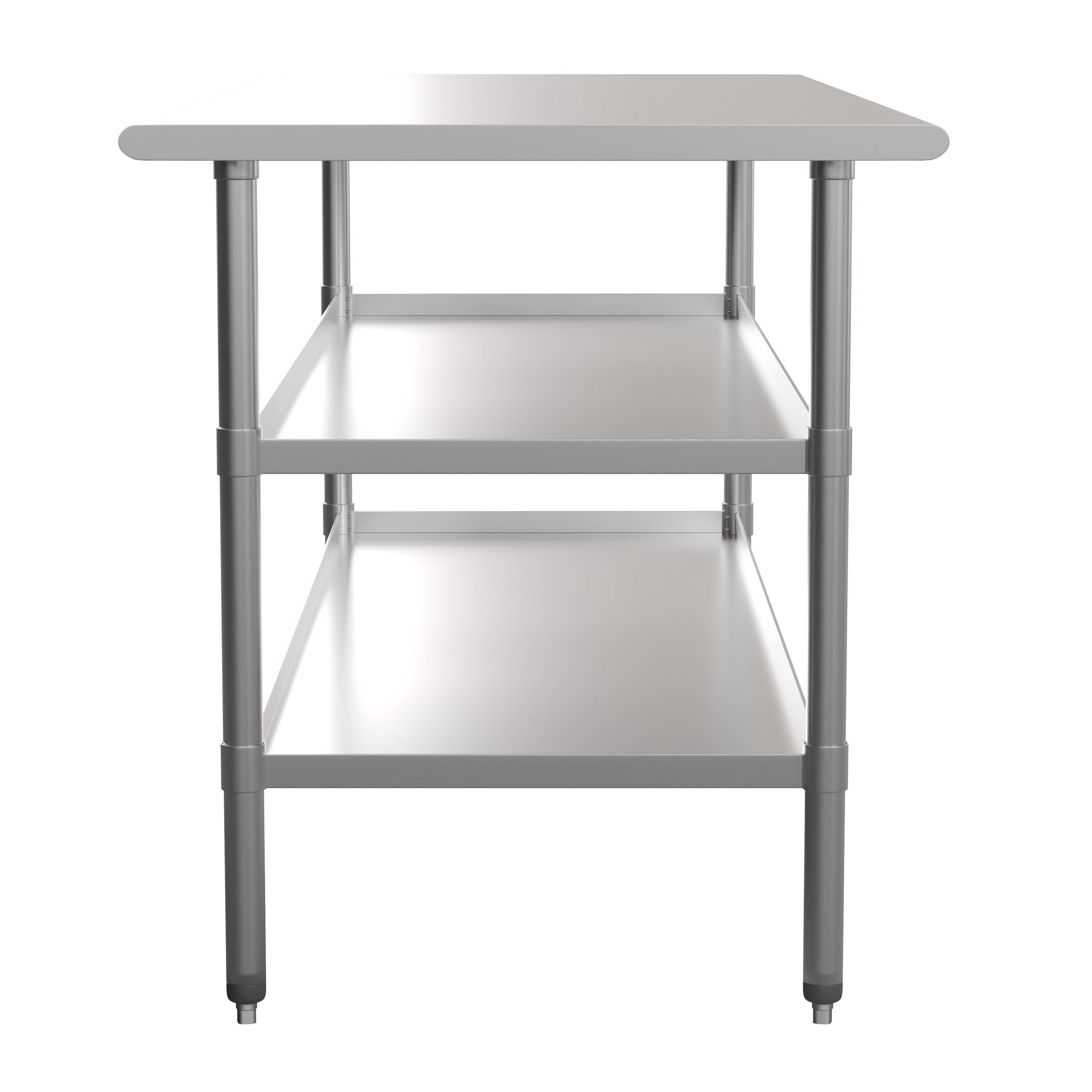 Woodford NSF Stainless Steel 18 Gauge Work Table with 2 Undershelves