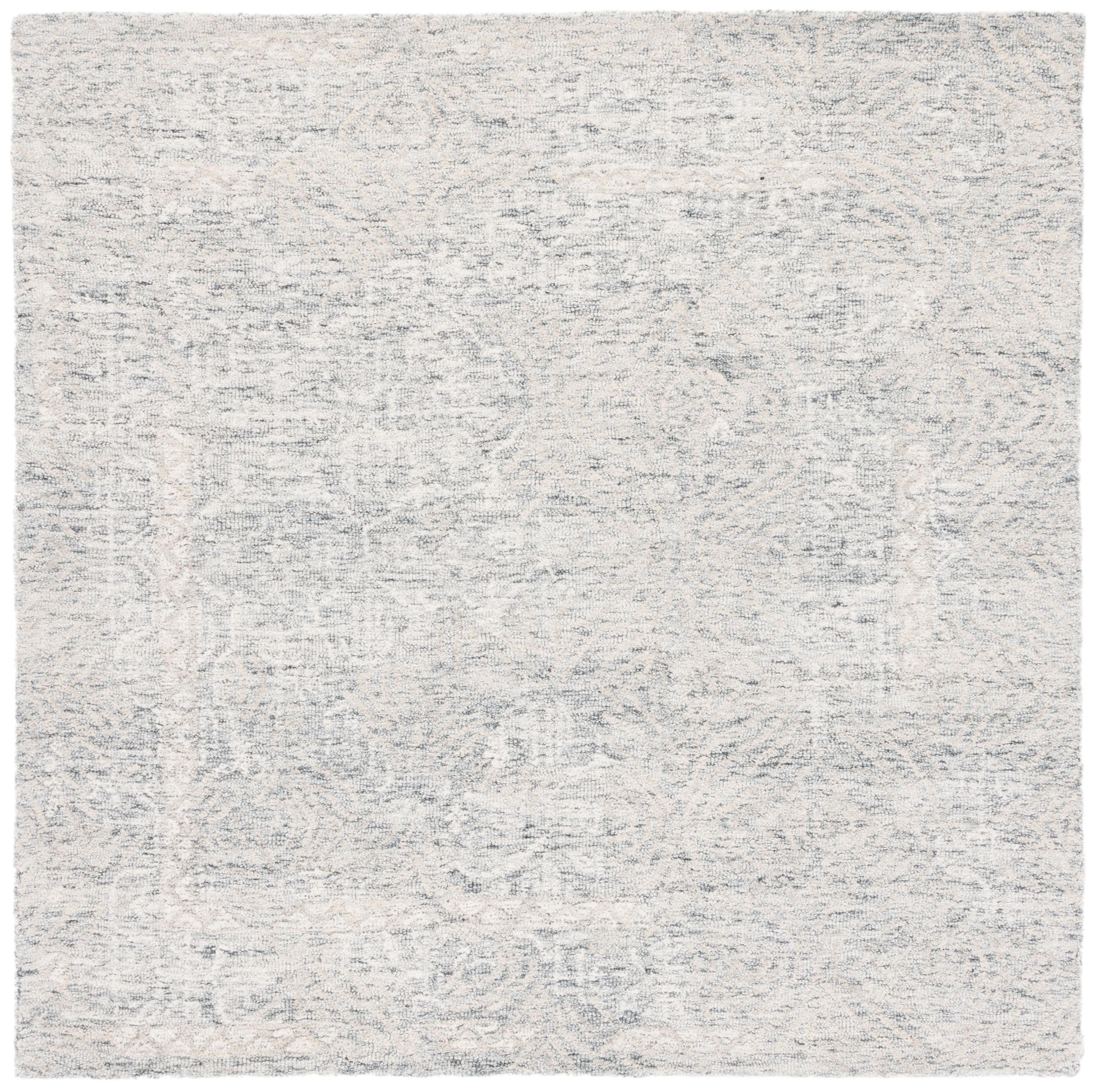 Metro MET905 Hand Tufted Area Rug - Gray/Ivory - 6'x6' - Safavieh.