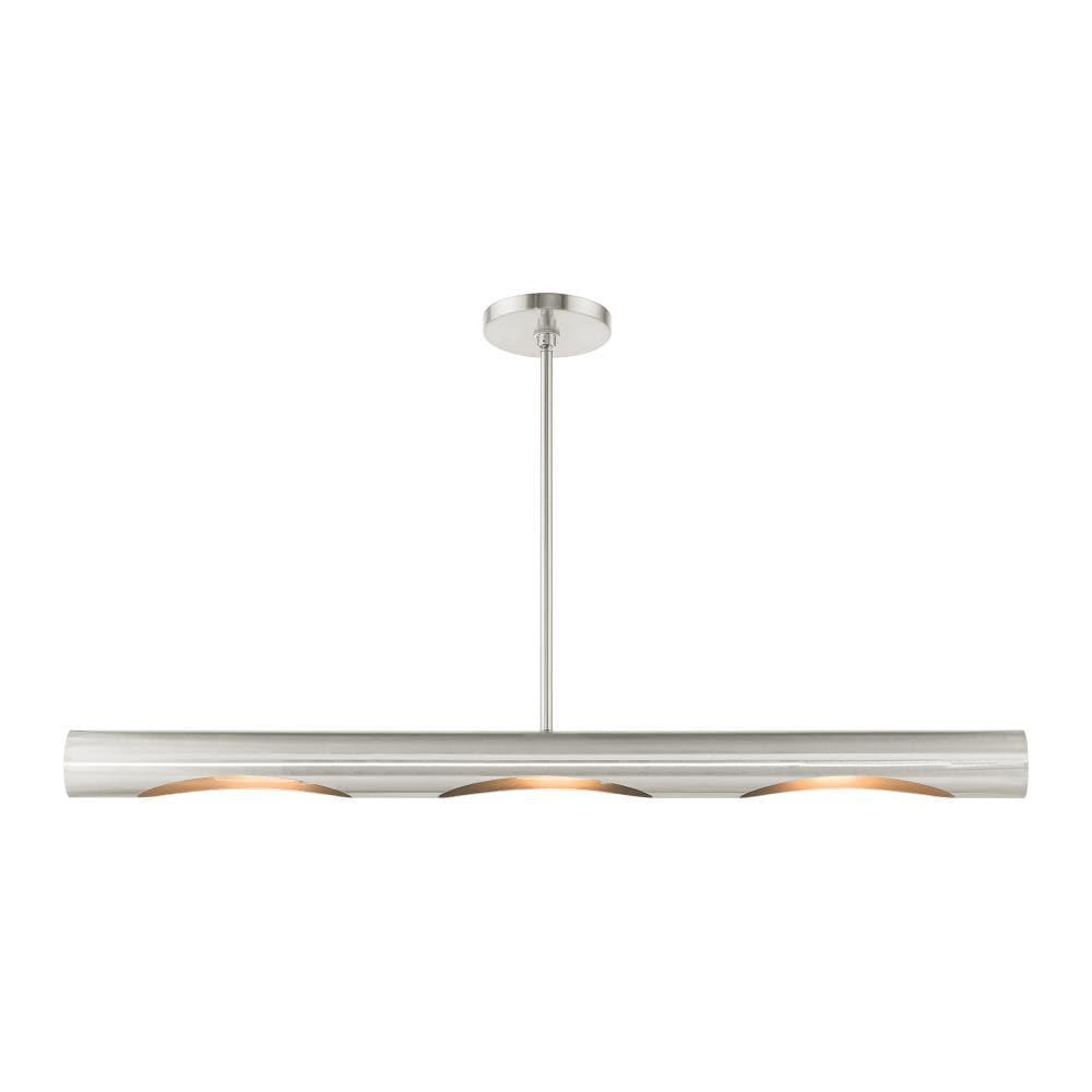 Livex Lighting Novato 3 - Light Chandelier in  Brushed Nickel