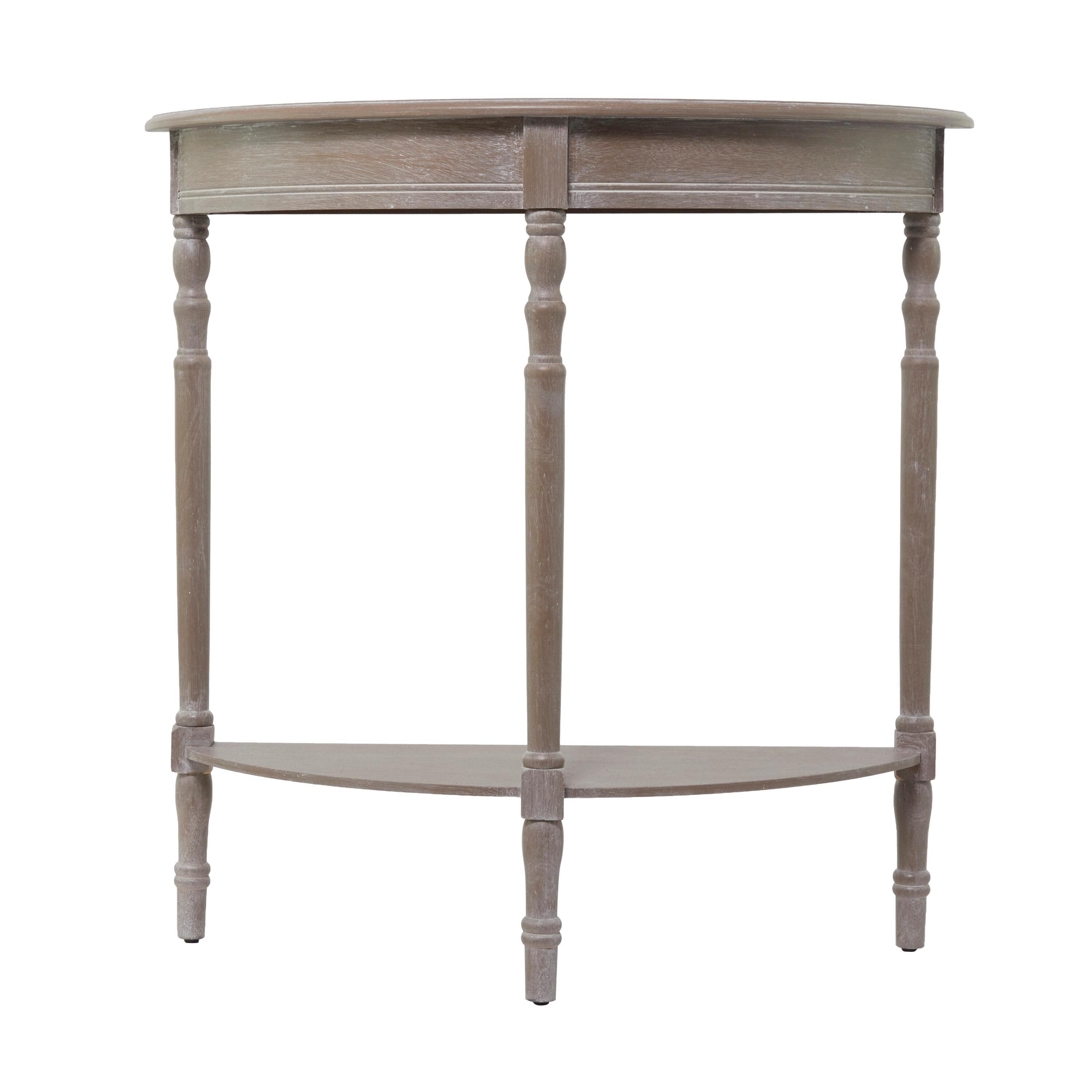 Ophelia & Co. Mcbroom Wood Half Moon 1 Shelf Console Table