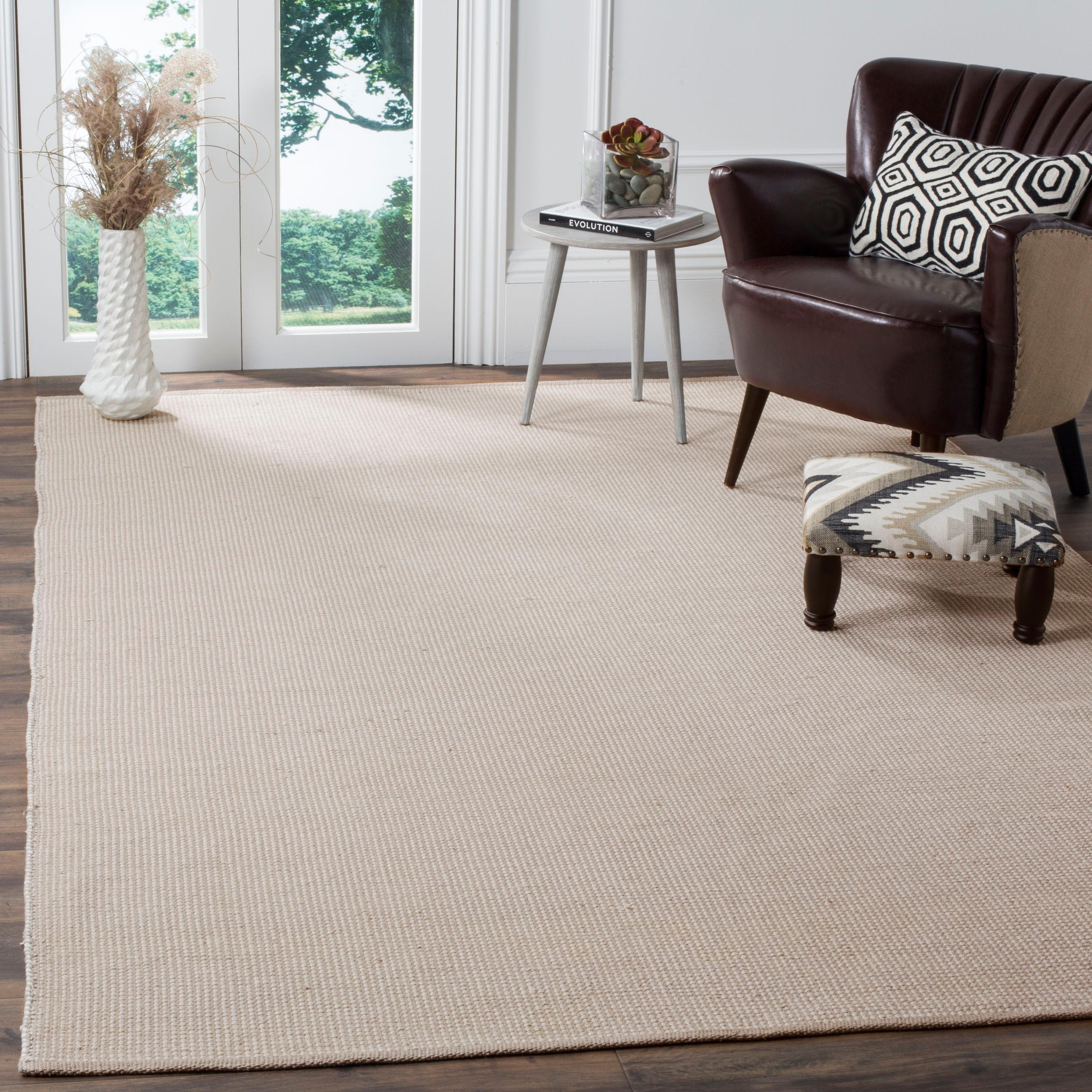 Montauk MTK345 Hand Woven Indoor Area Rug - Ivory/Grey - 6'x9' - Safavieh