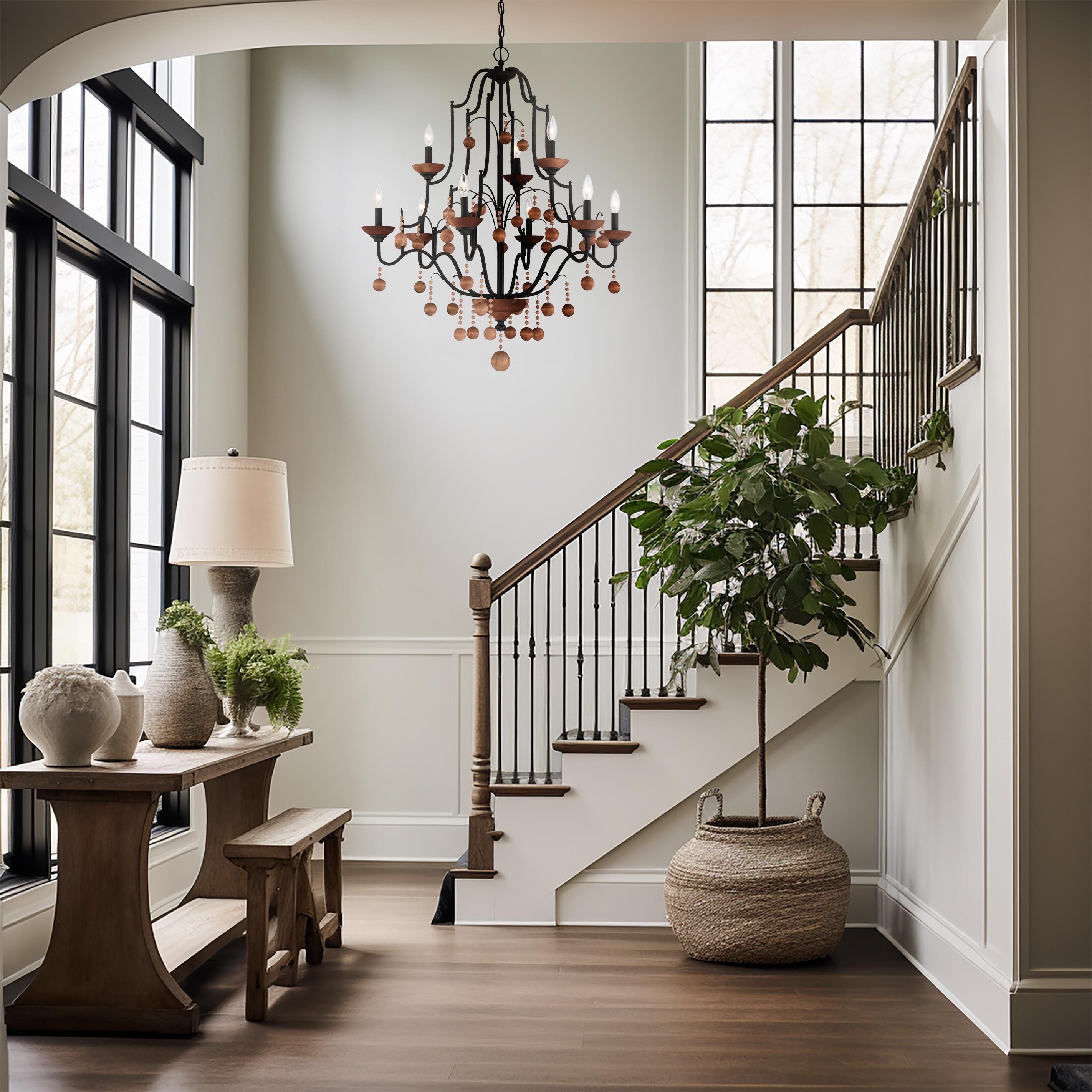 Minka Lavery - Colonial Charm - 9 Light 2-Tier Chandelier-40 Inches Tall and