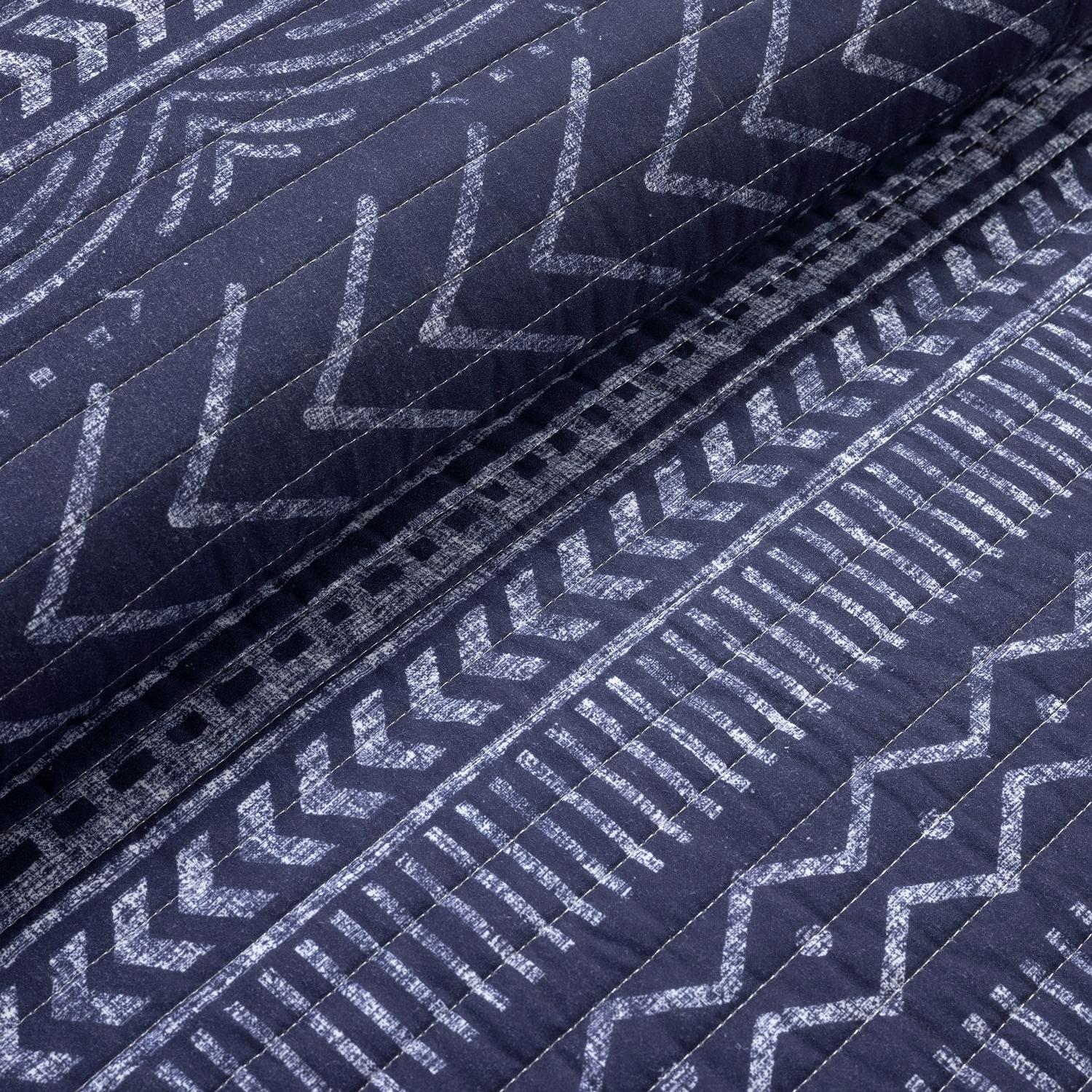 Lush Decor Hygge Geo Reversible Contemporary 3-Piece Quilt Set