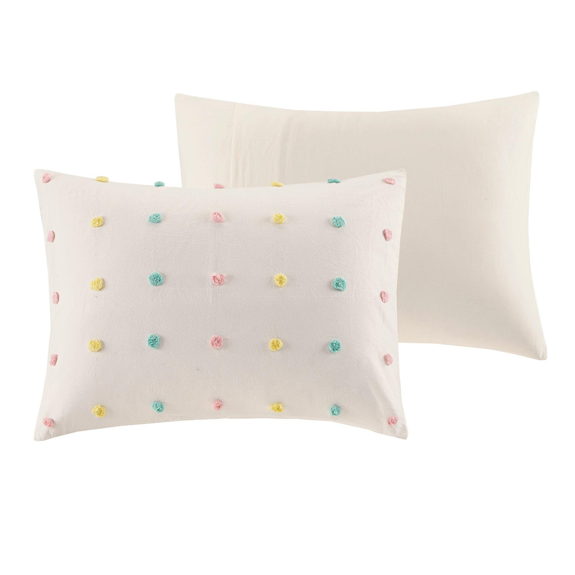 Callie Cotton Jacquard Pom Pom Comforter Set