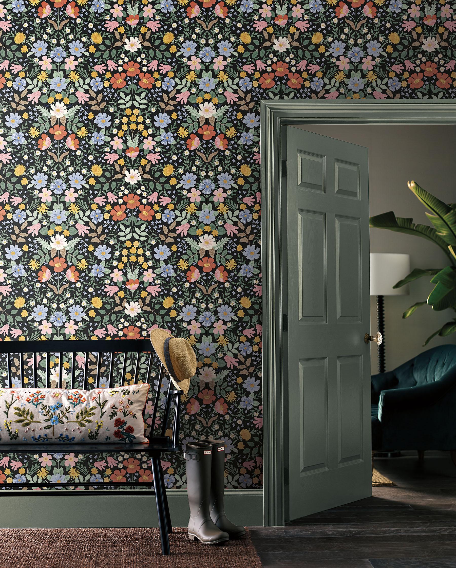 Bramble Garden 20" L x 27" W Peel and Stick Wallpaper Roll