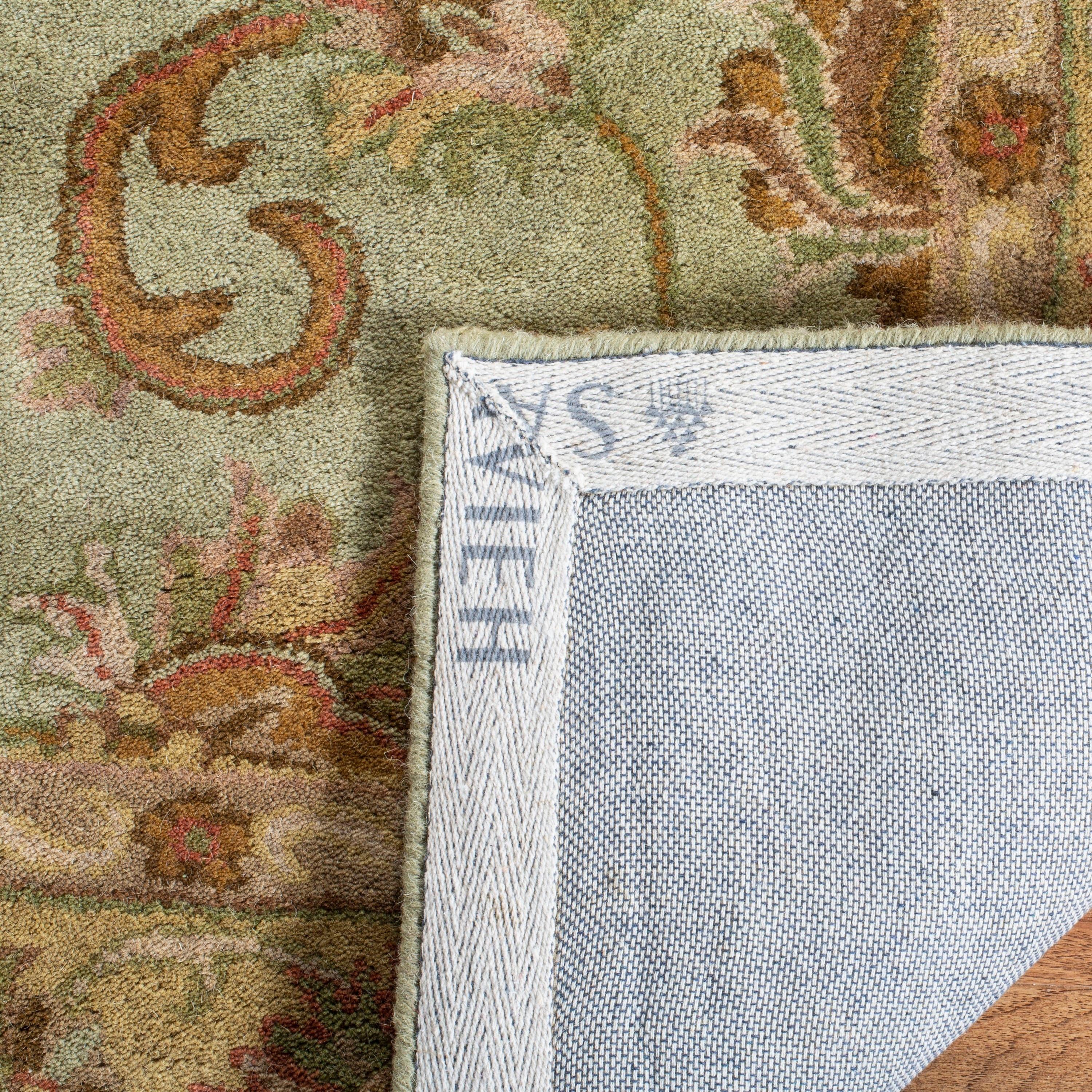 Heritage HG811 Hand Tufted Runner Rug - Green/Gold - 2'3"x8' - Safavieh.