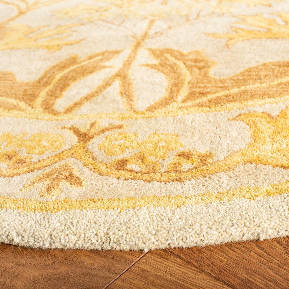 Anatolia AN541 Hand Tufted Indoor Area Rug - Beige/Gold - 6' Round - Safavieh