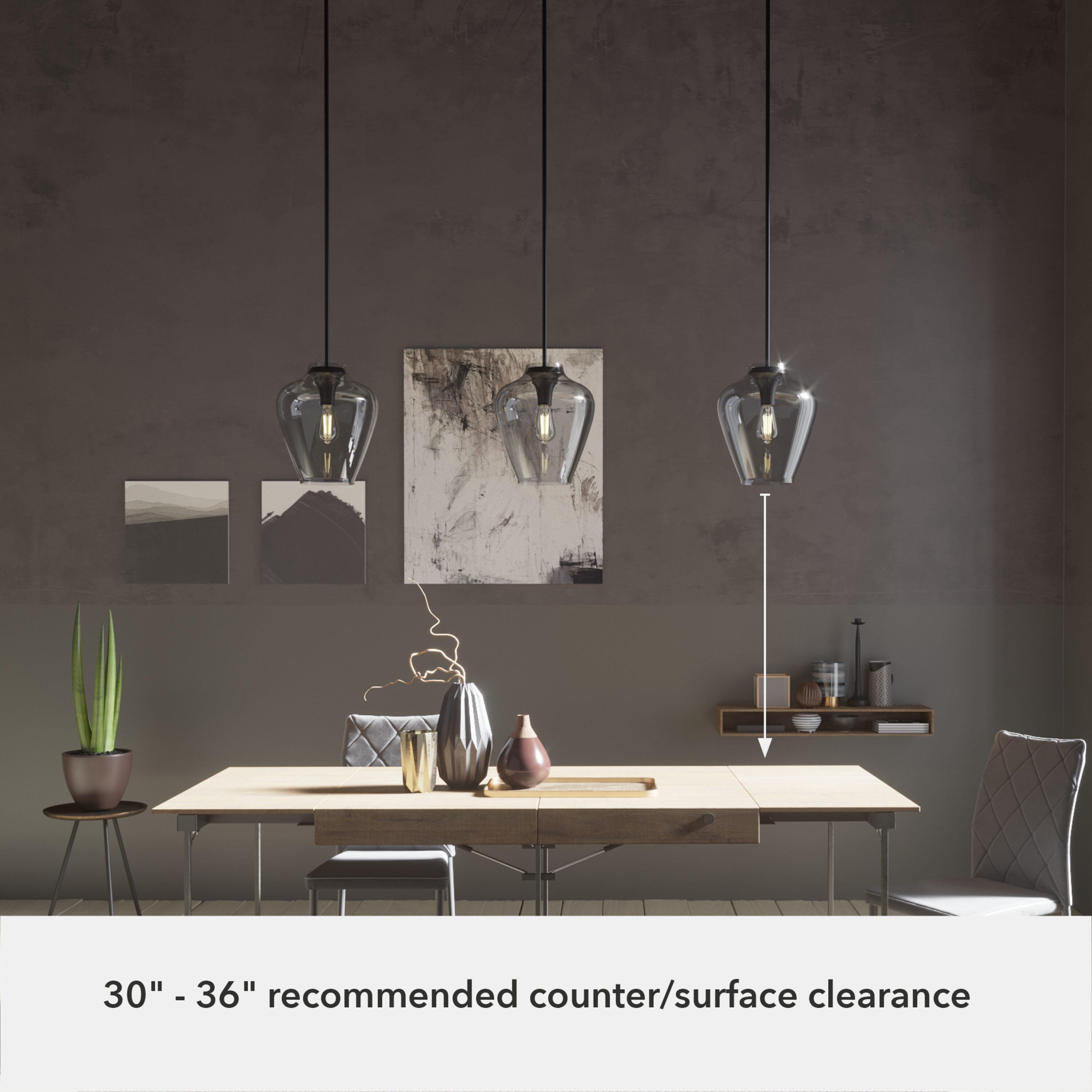 Corrigan Studio® Kedzior 1 - Light 12 inch Single Teardrop Pendant