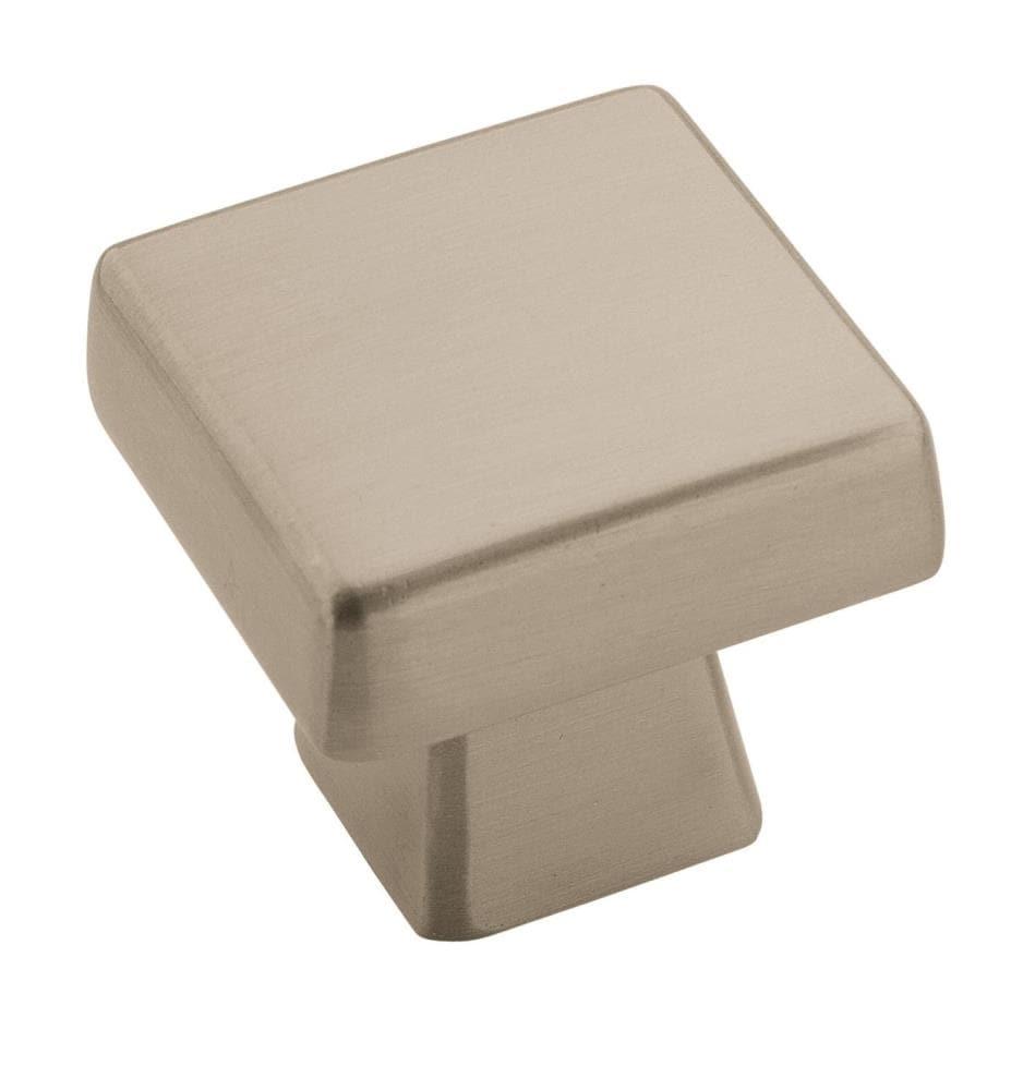 Amerock Blackrock 1-3/16 inch (30mm) Length Satin Nickel Cabinet Knob